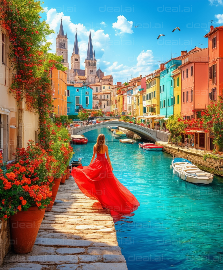 "Vibrant Canal Adventure"