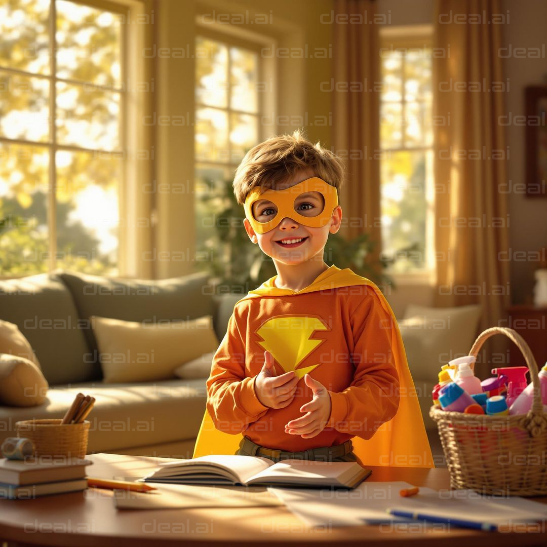 "Superhero Study Time"