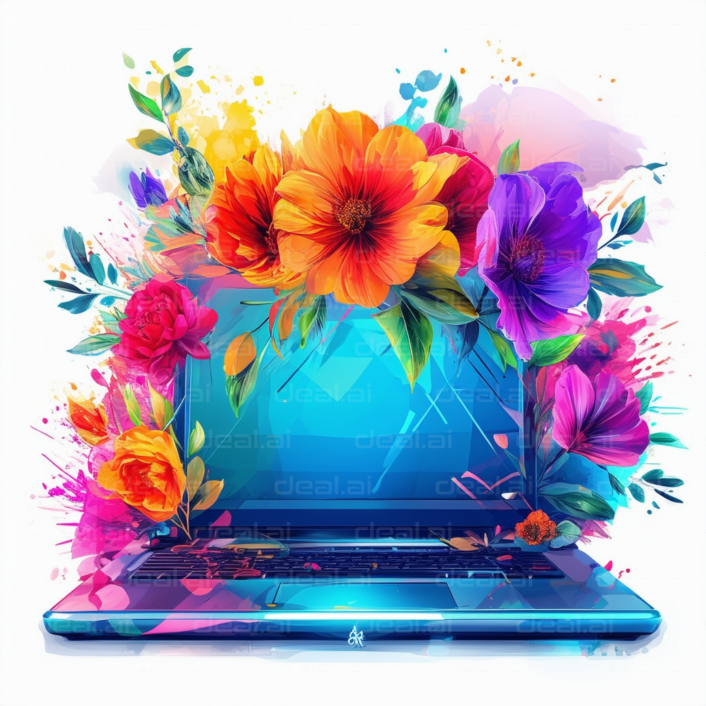 "Digital Bloom: Technology Meets Nature"