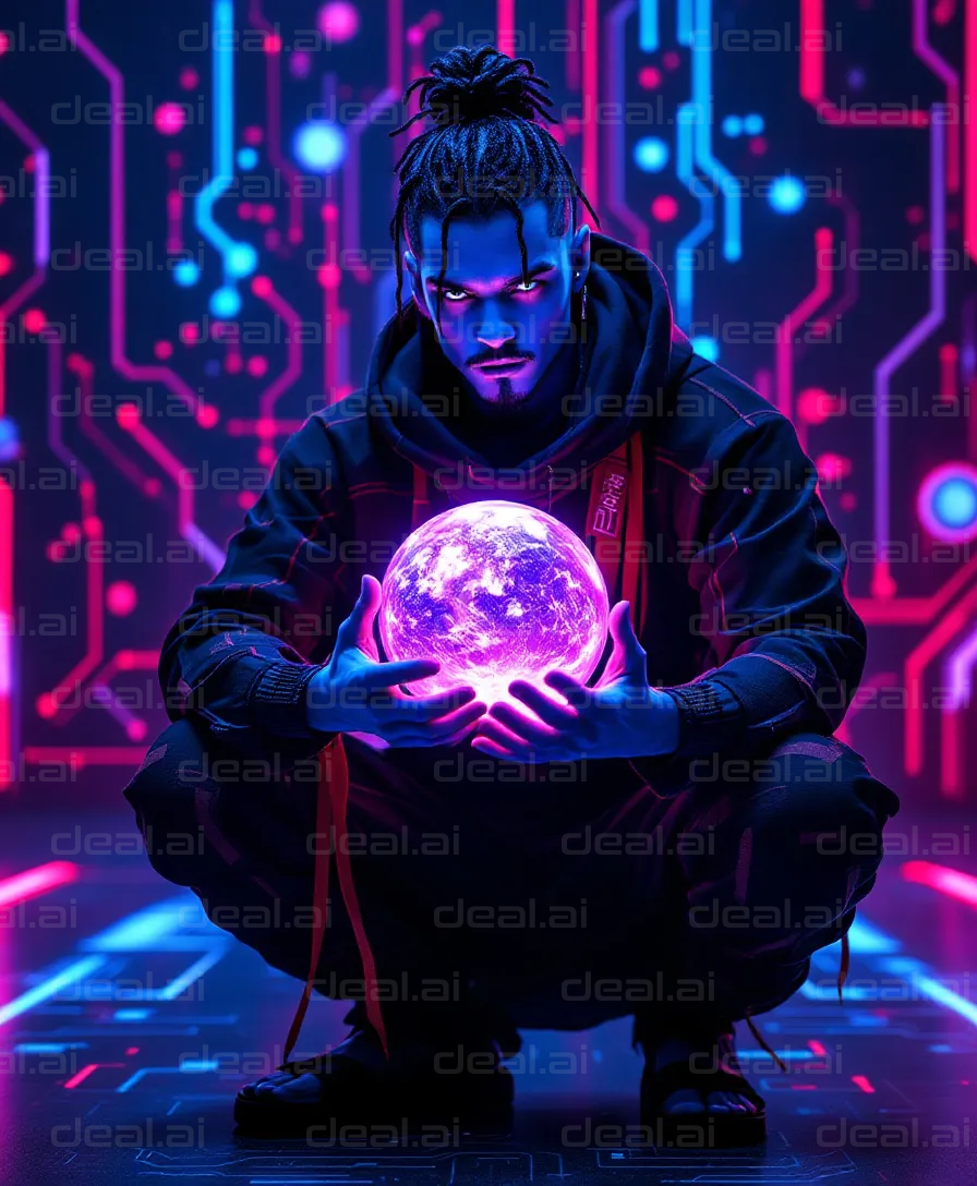 Neon Oracle in Cyber World