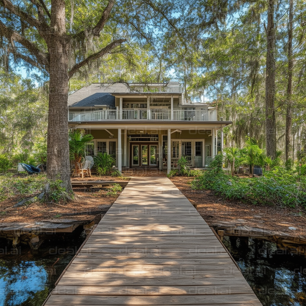 Woodland Retreat Home Entrance