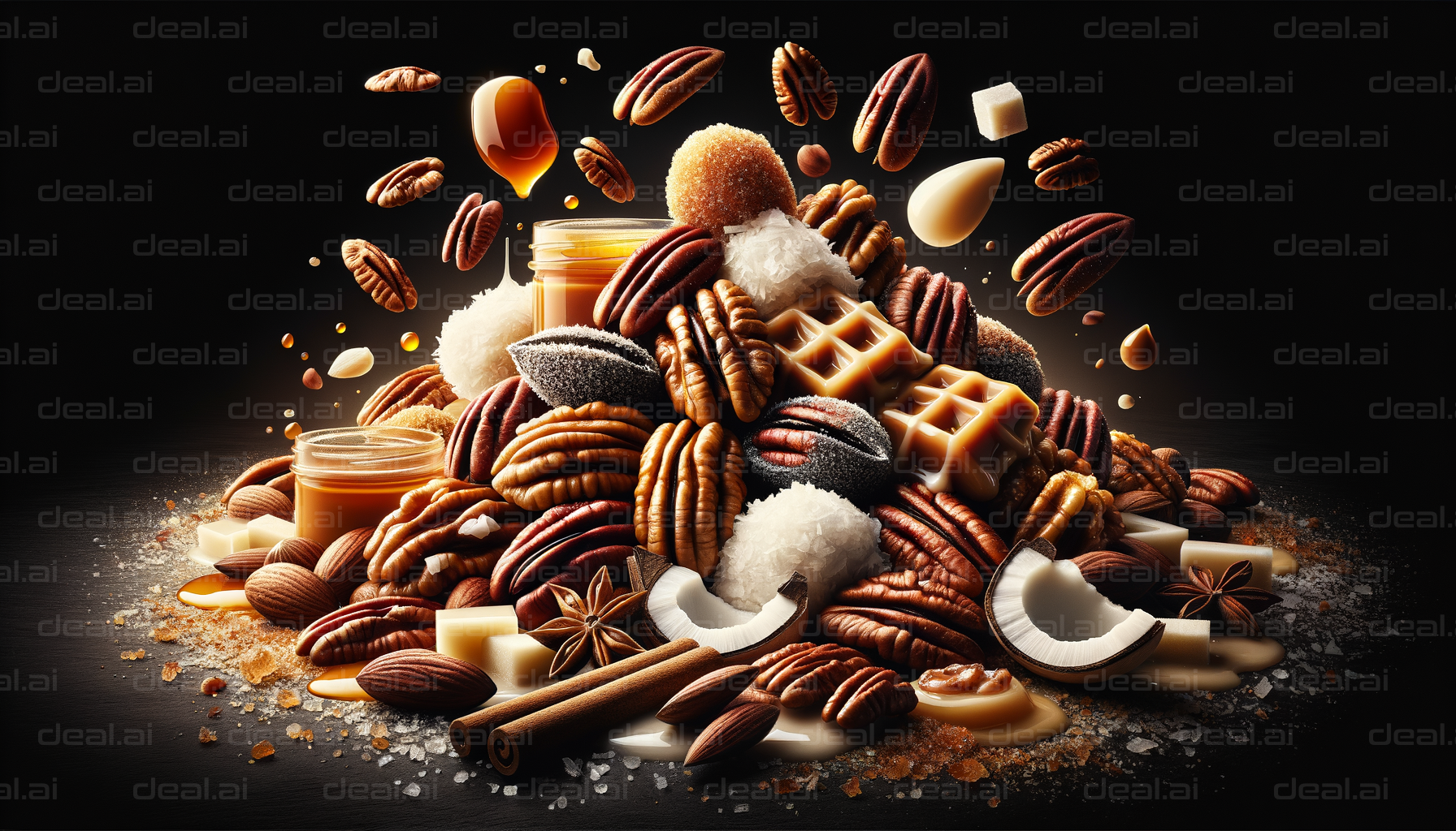 Assortment of Nuts and Sweet Delights