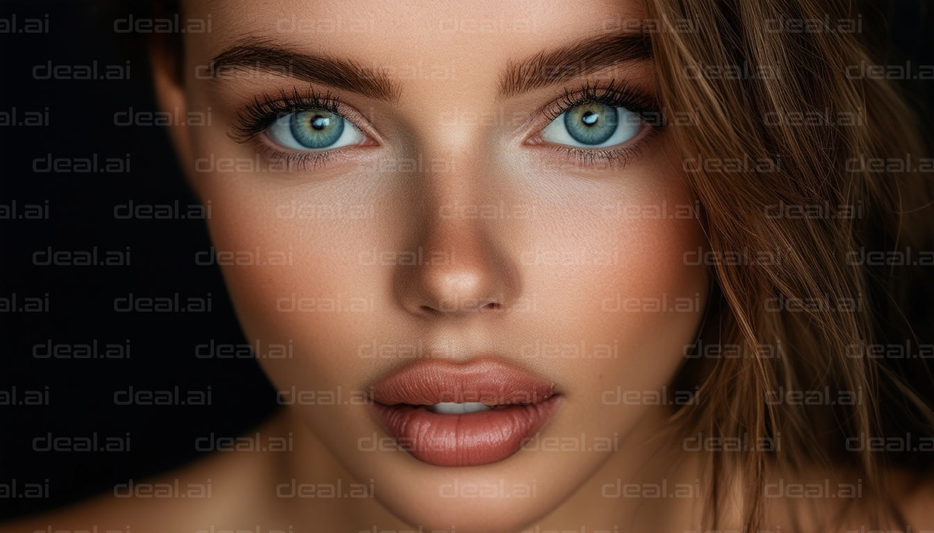 Captivating Blue Eyes Portrait