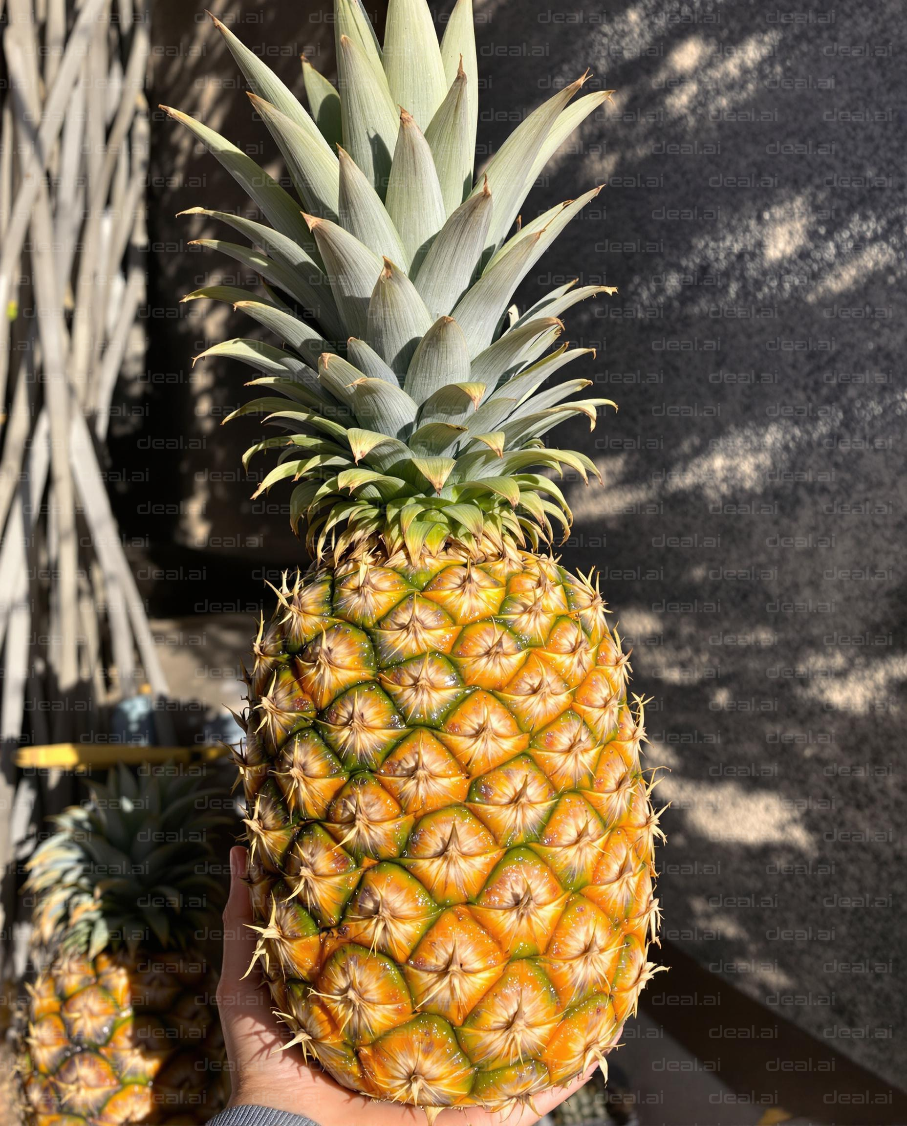 "Perfect Pineapple in the Sunlight"