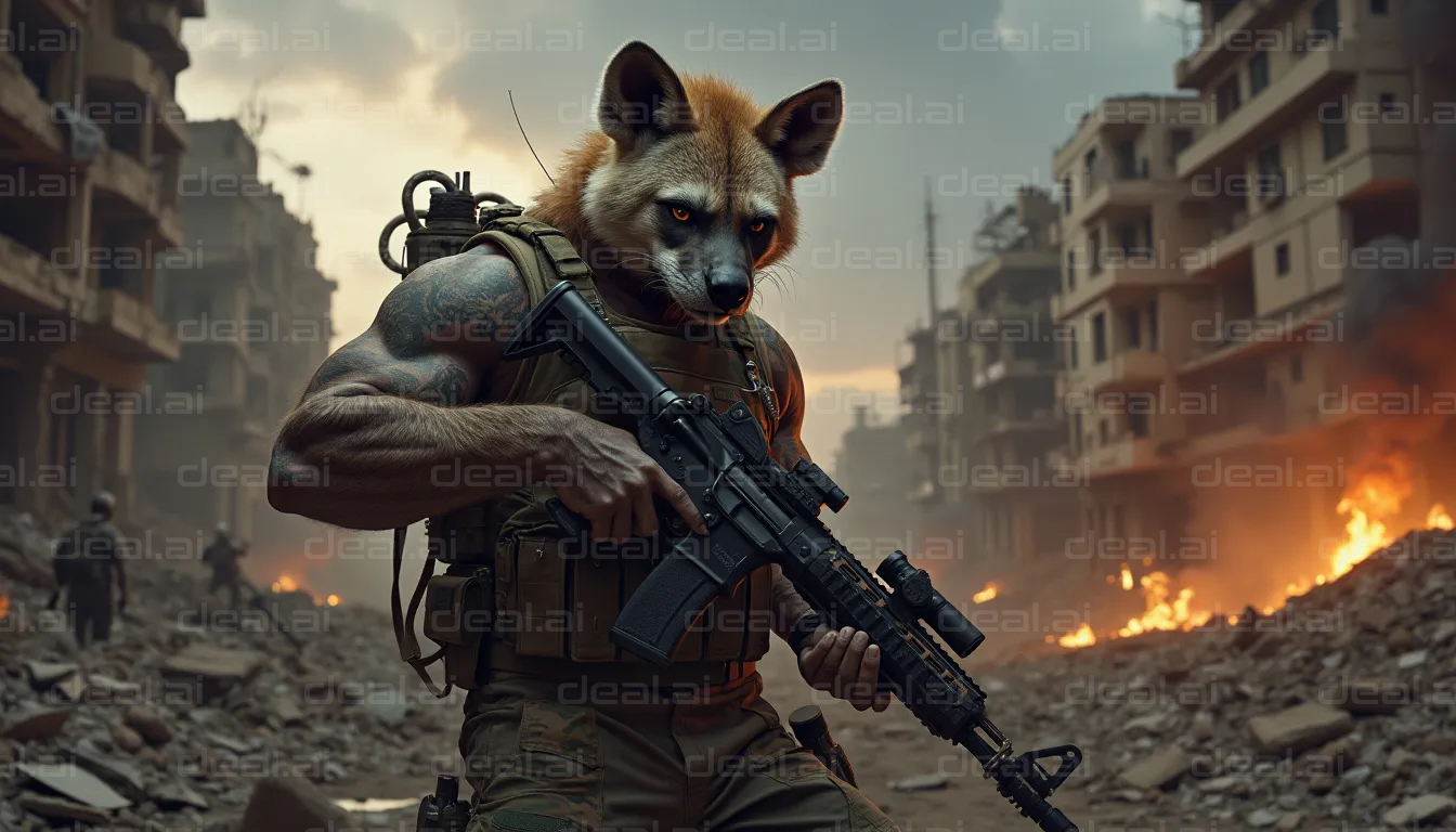 Hyena Soldier in Apocalypse Zone