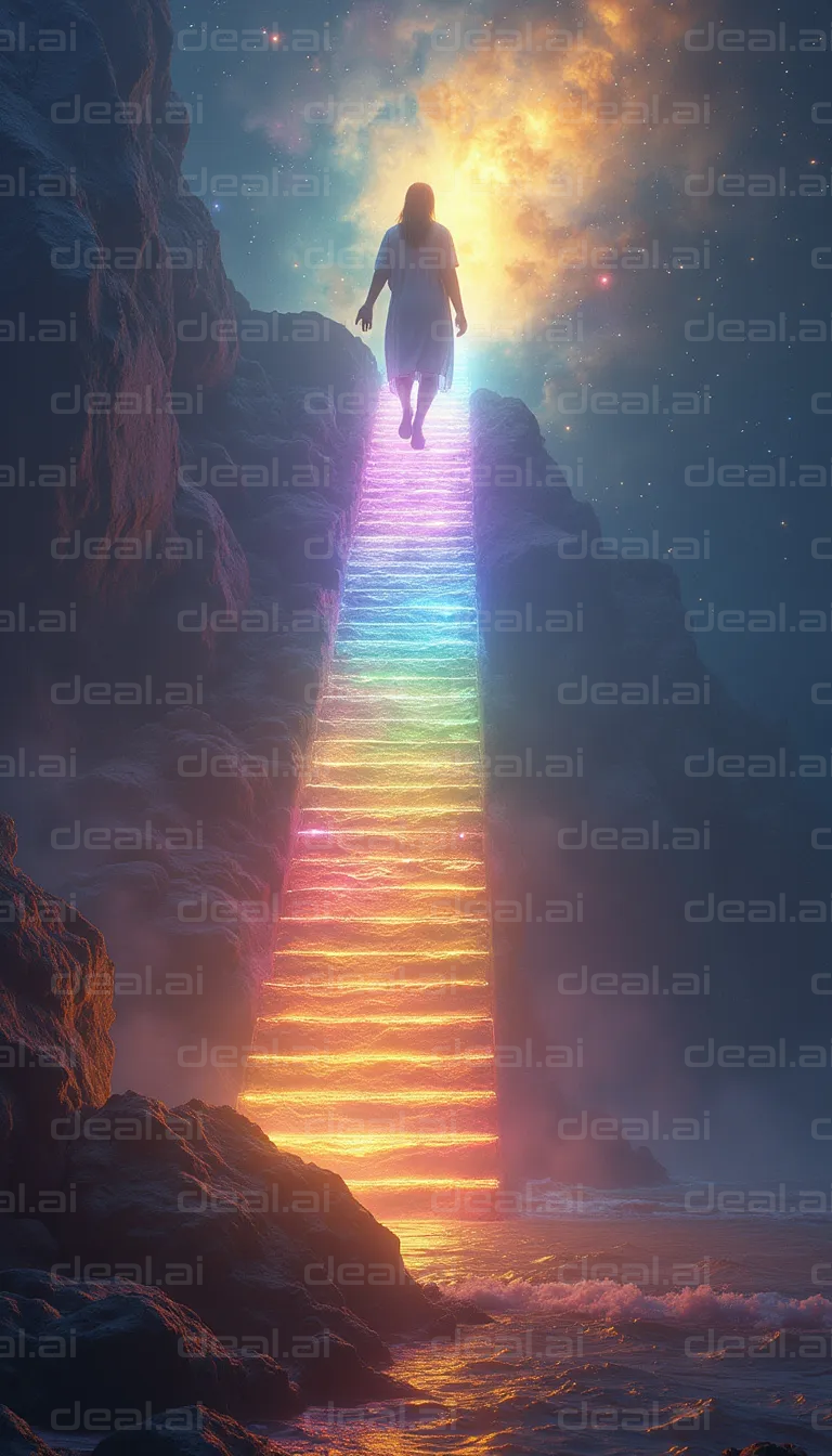 "Ascending the Rainbow Path to Light"