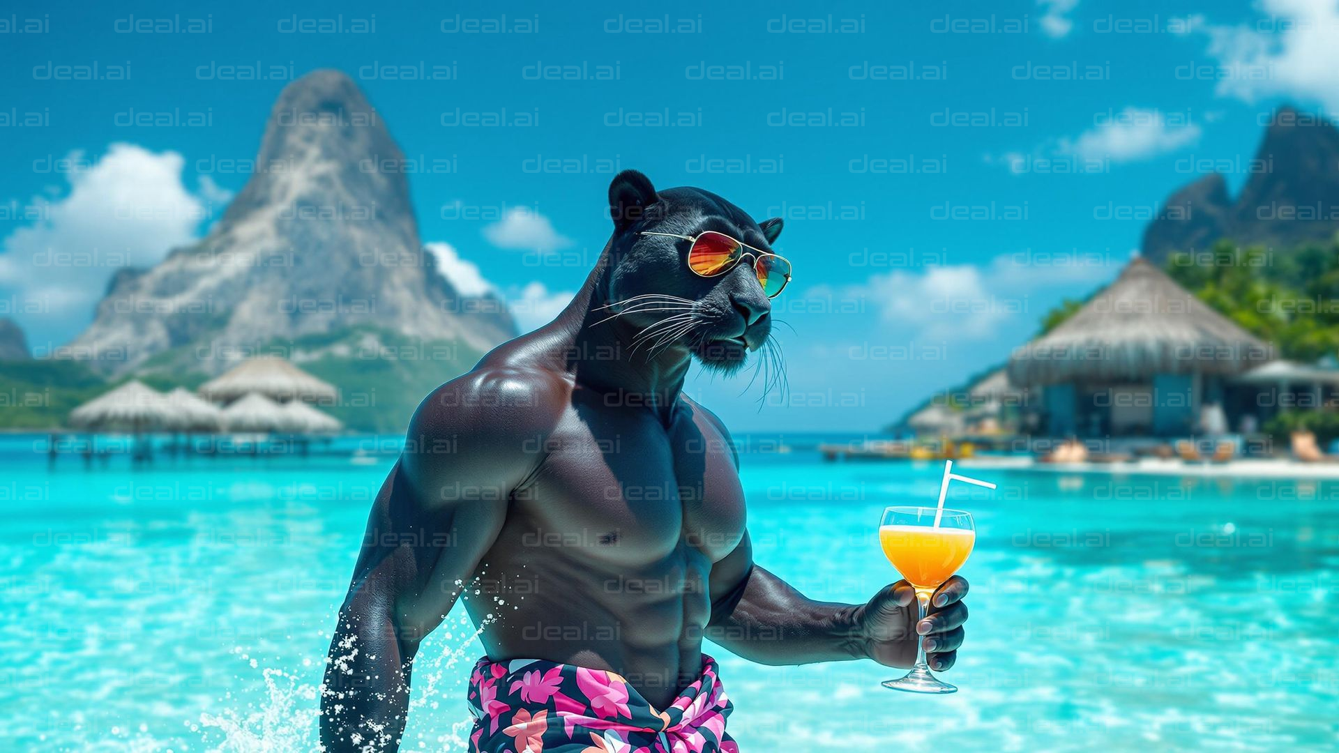 Panther's Tropical Getaway