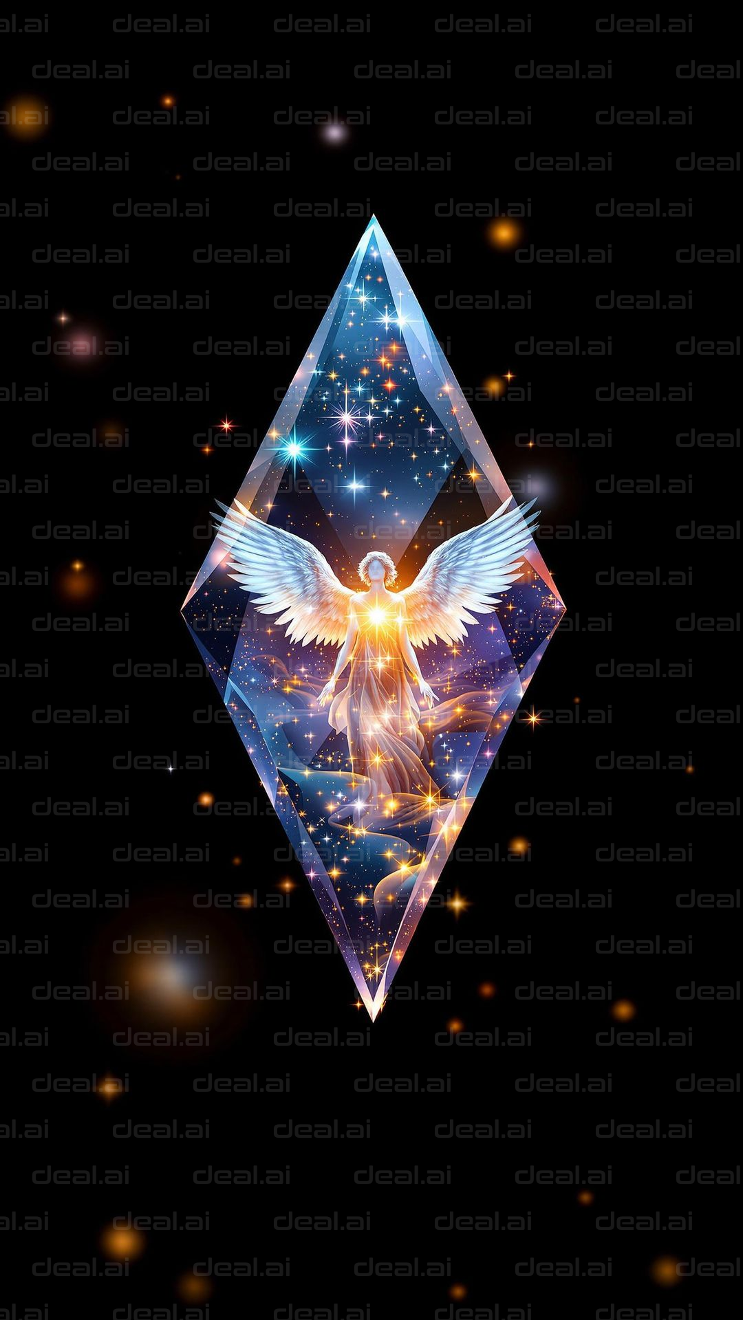 "Celestial Angel in Crystal"