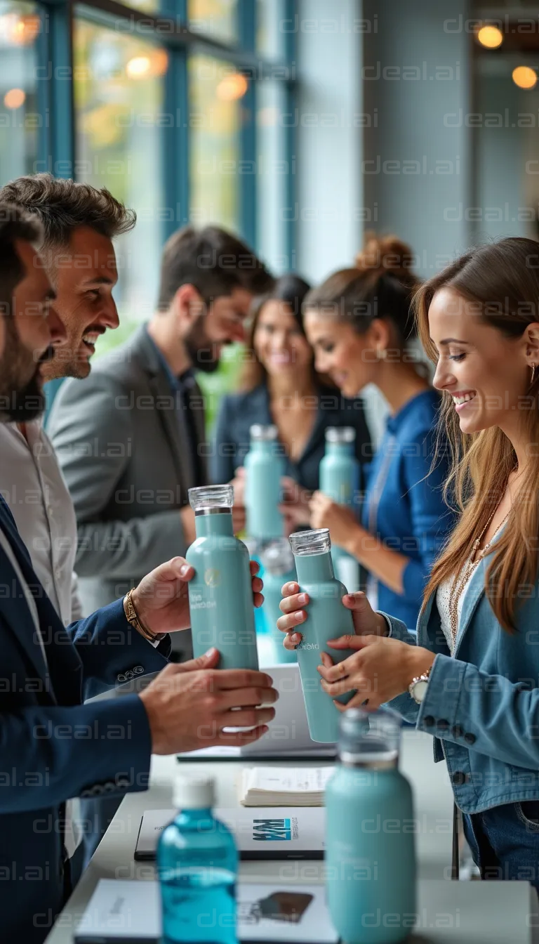 Networking Event with Eco-Friendly Bottles