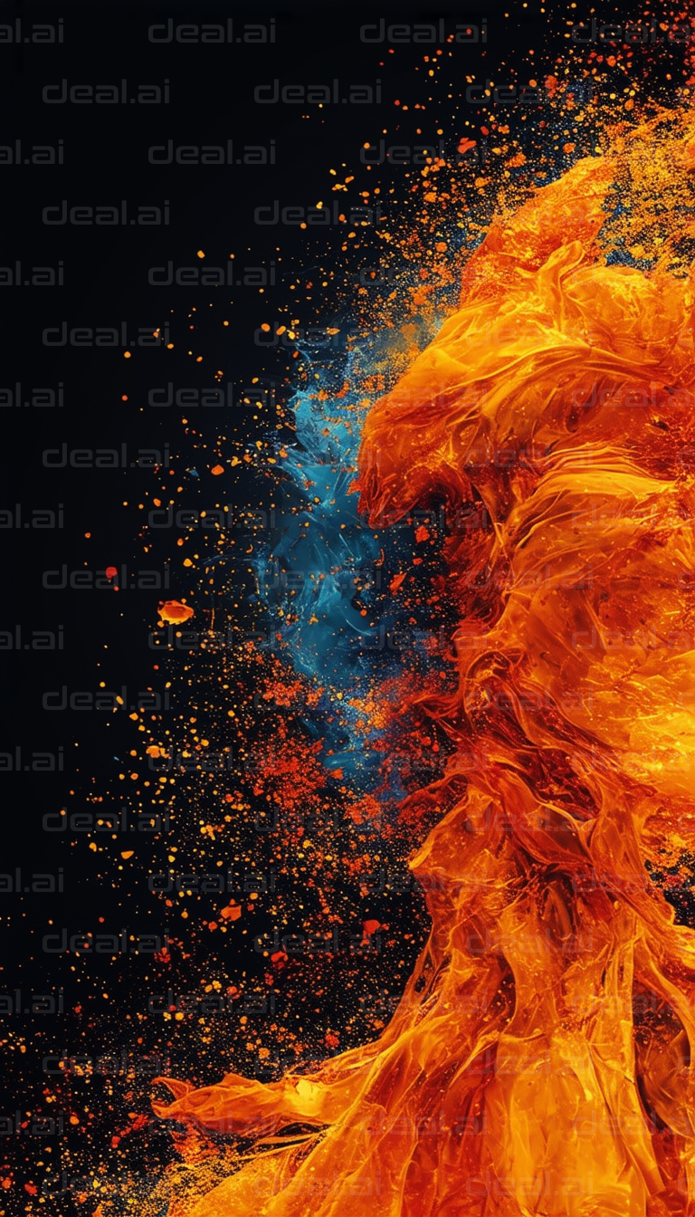 "Fiery Explosion of Colors"