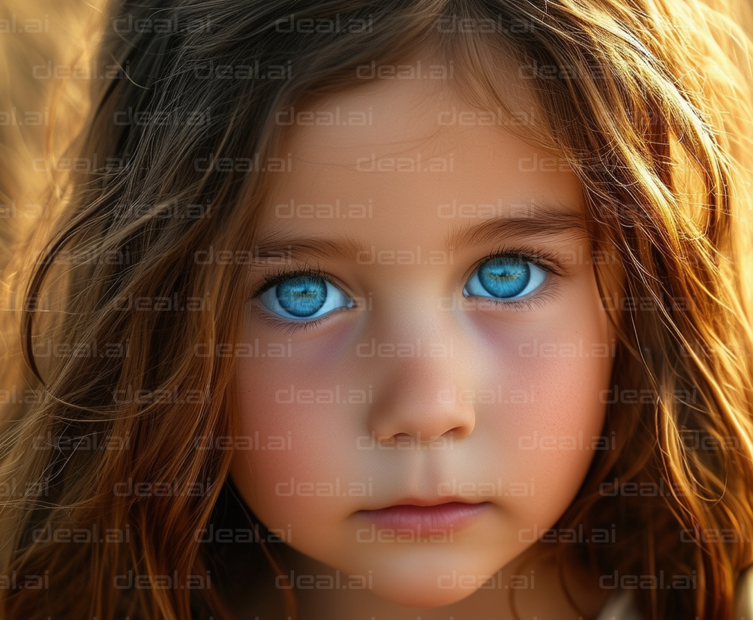 Deep Blue Eyes of Innocence