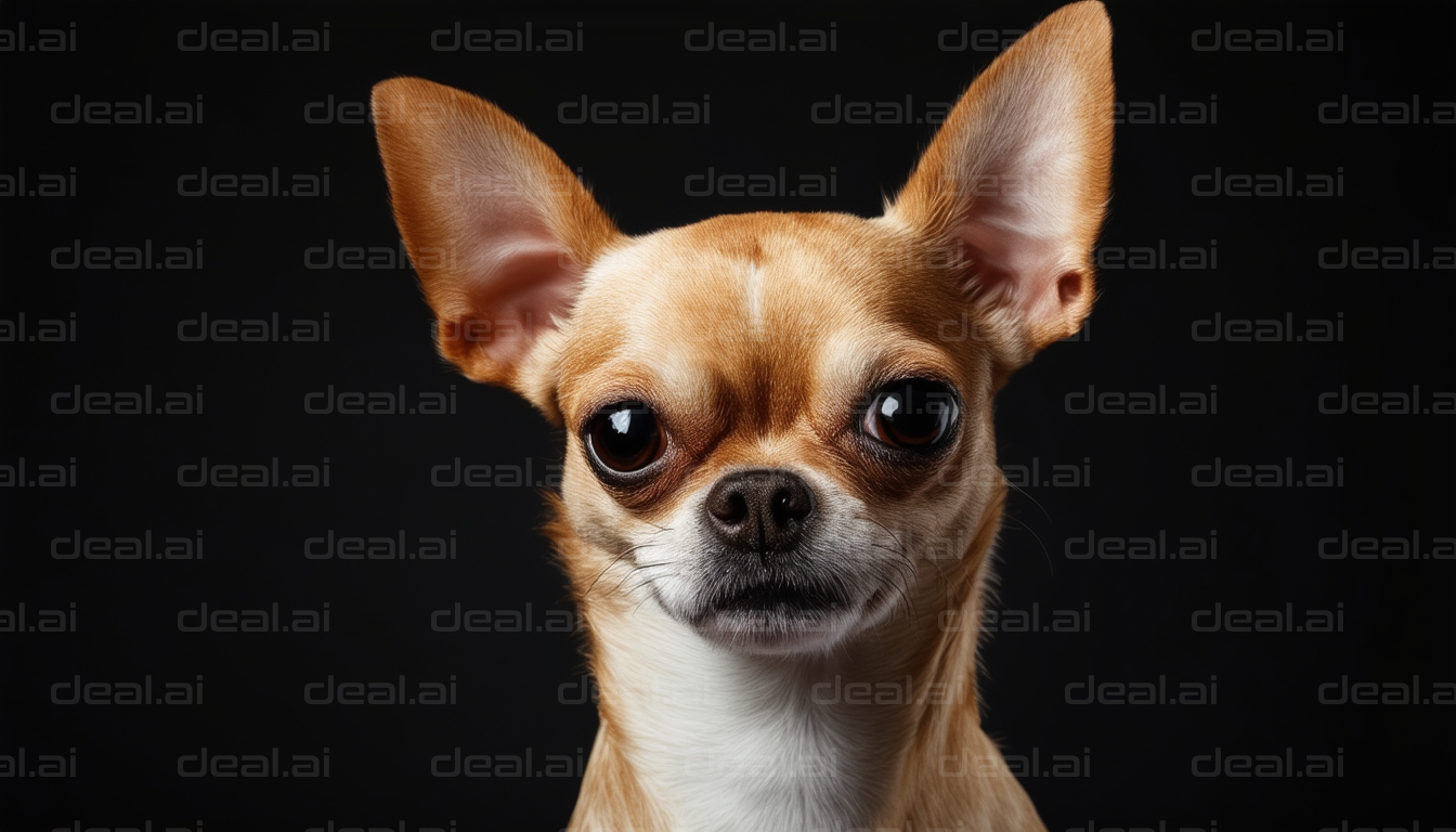 Cute Chihuahua Stares Ahead