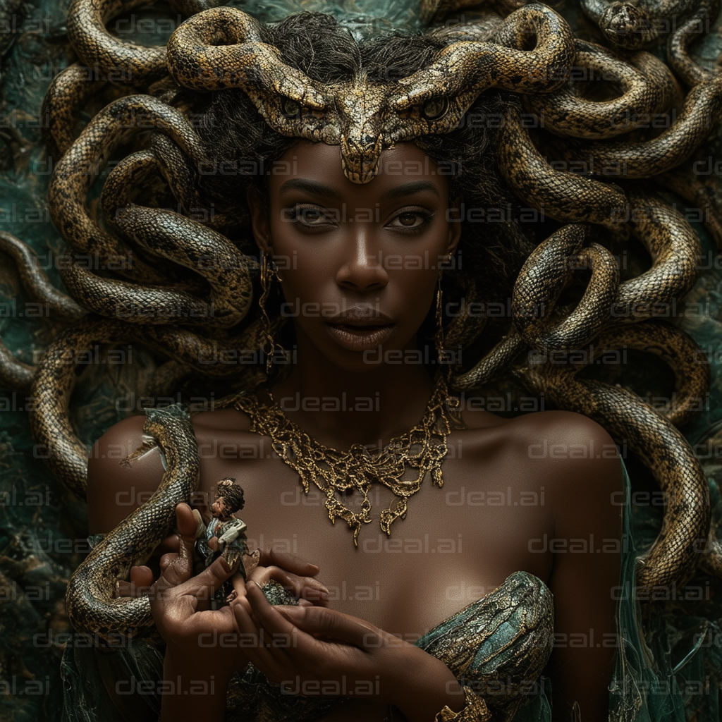 "Medusa's Enchanted Gaze"