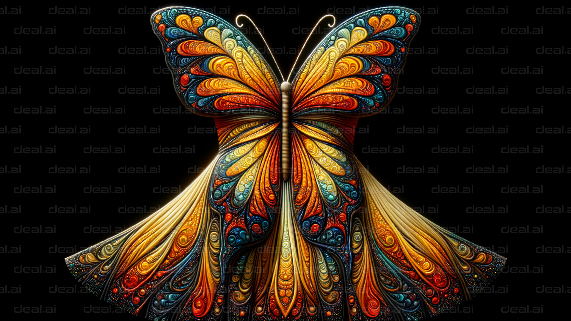 Colorful Abstract Butterfly Design