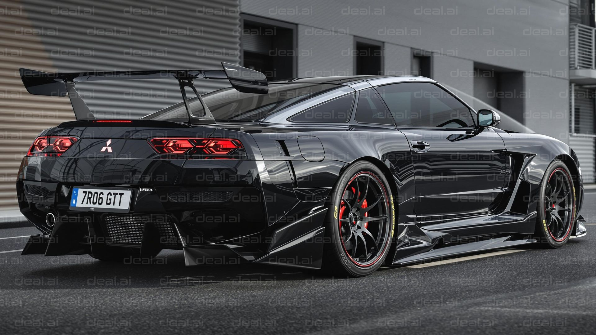 Sleek Black Sports Car Elegance