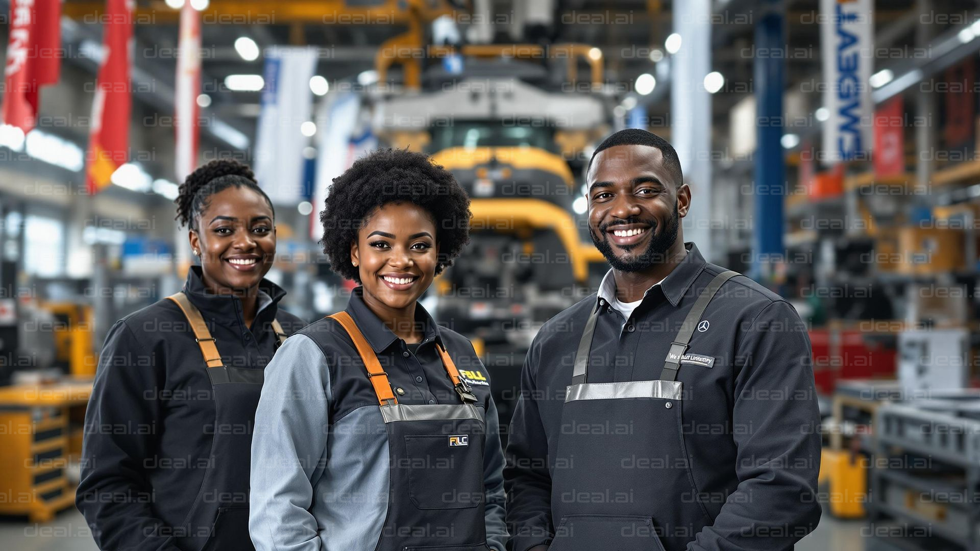 "Teamwork in Action at the Factory"