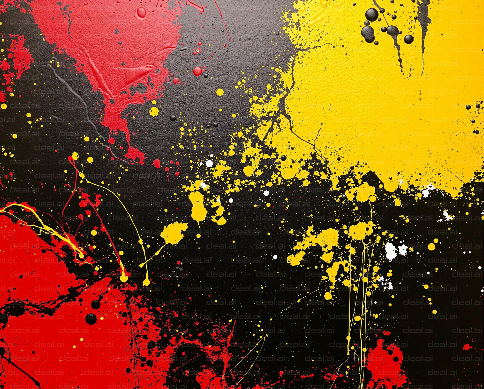 Bold Abstract Splatter Art