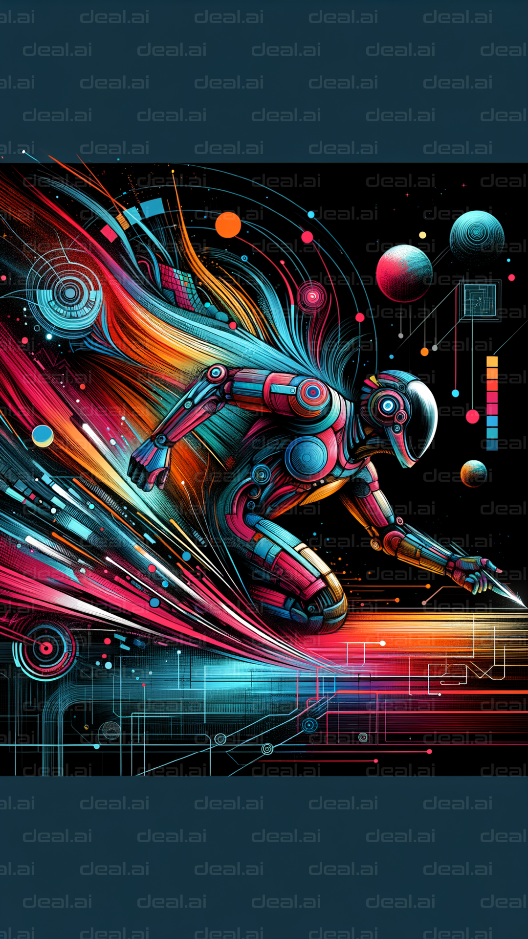 "Futuristic Cybernetic Skater"