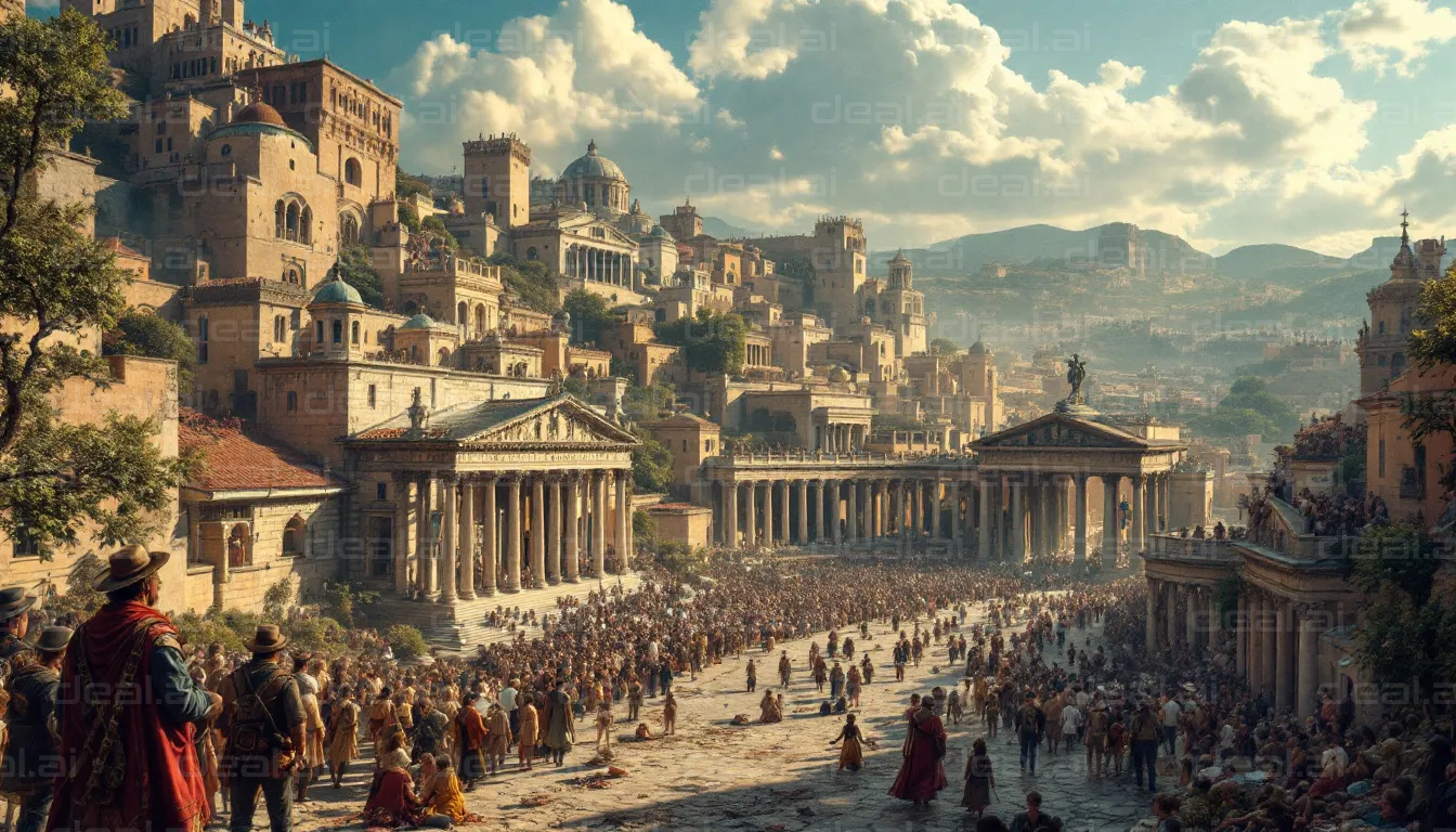 Ancient City Bustling with Life