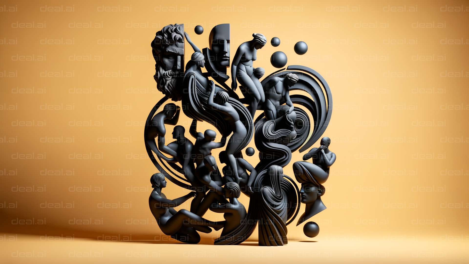 Surreal Classical Sculpture Collage