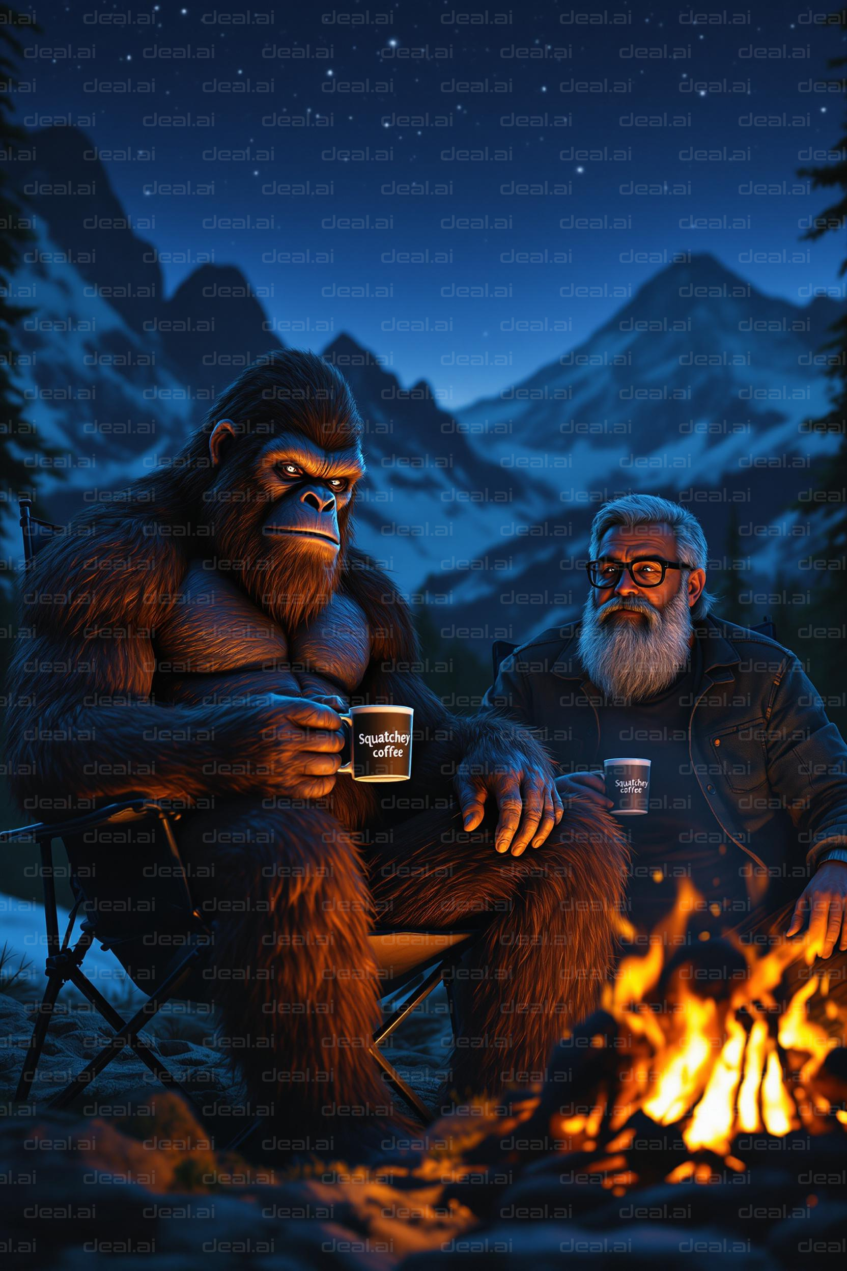 Campfire Coffee with Bigfoot