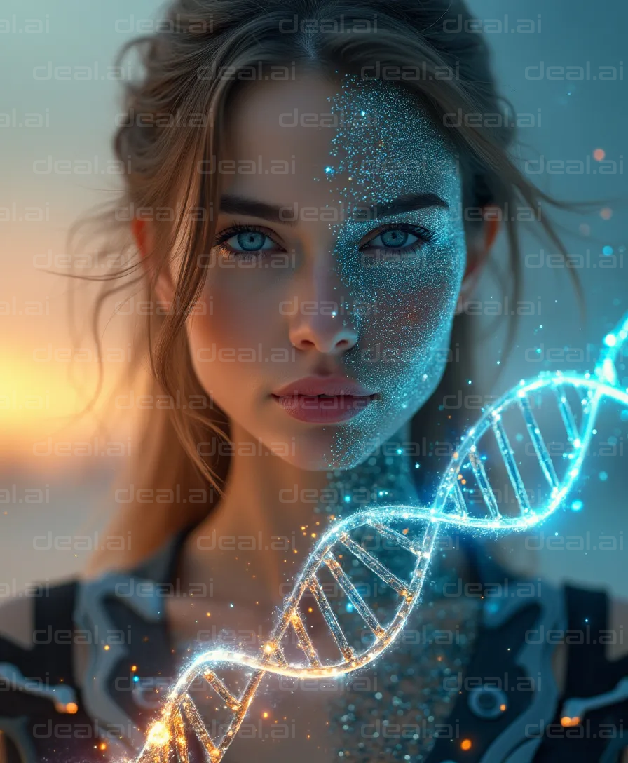 "Futuristic DNA Transformation"