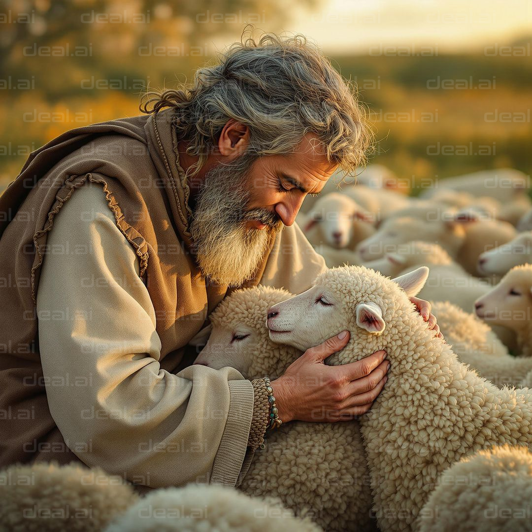 Shepherd's Gentle Embrace