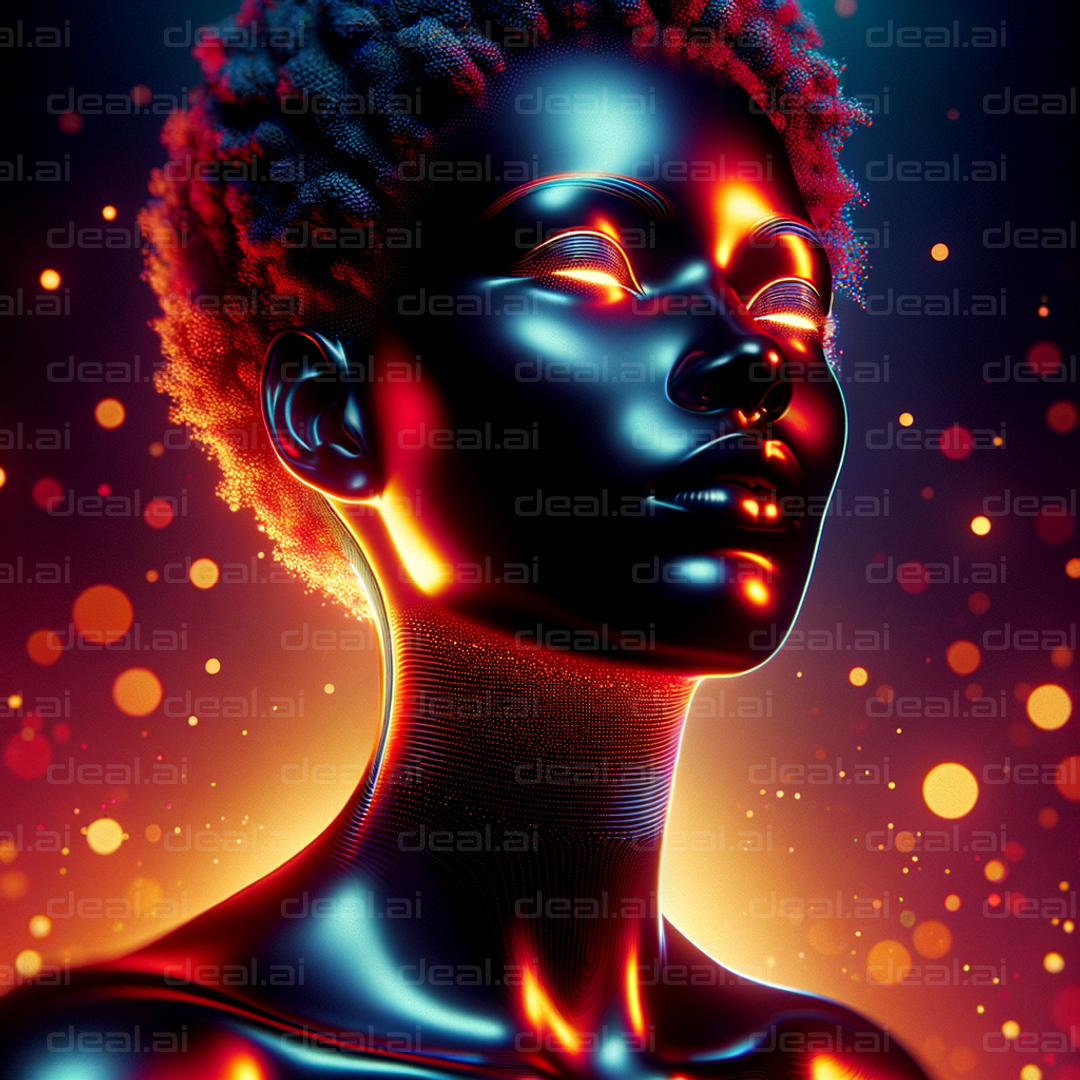 "Vivid Digital Portrait"