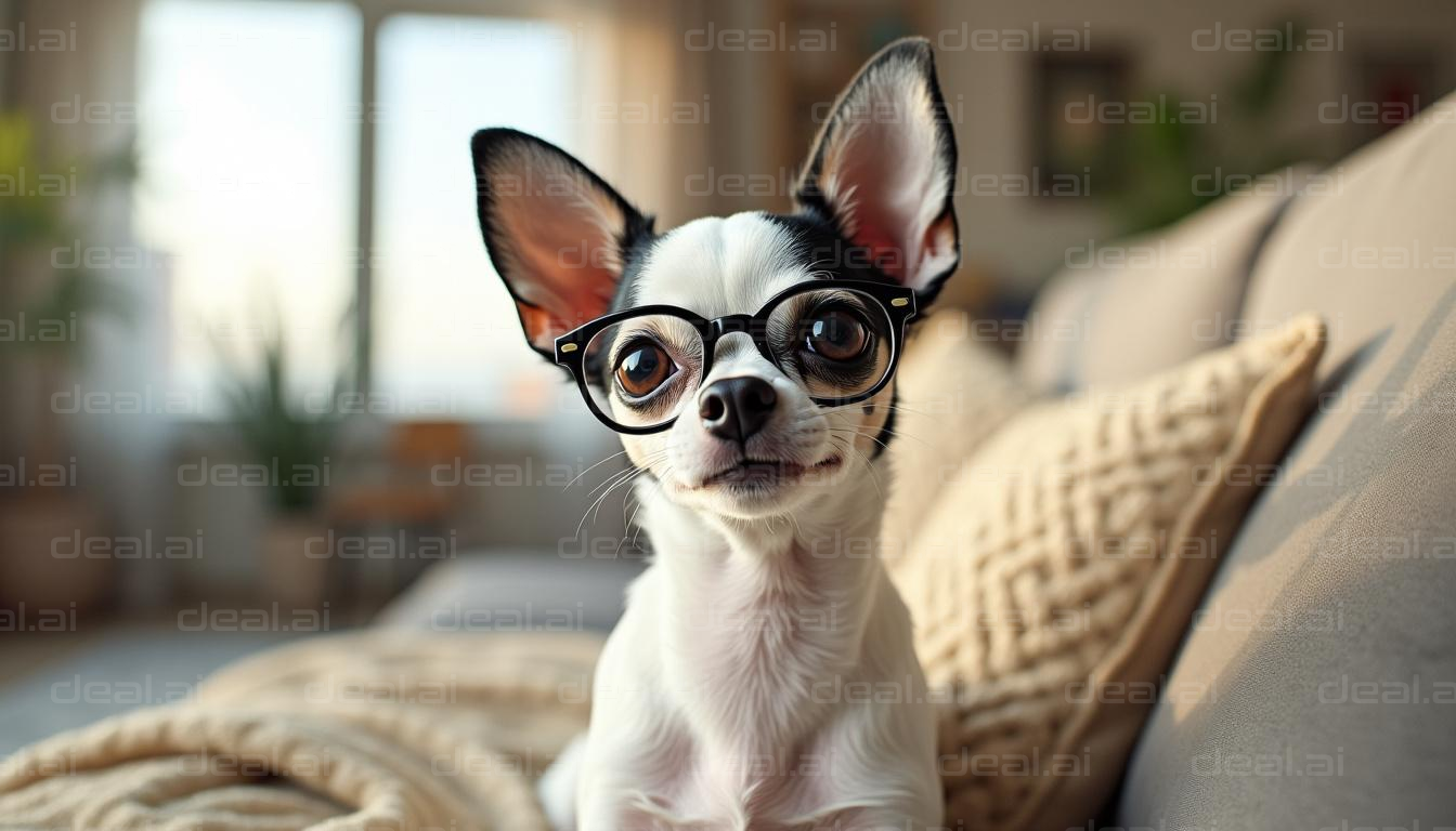 Chic Chihuahua in Glasses