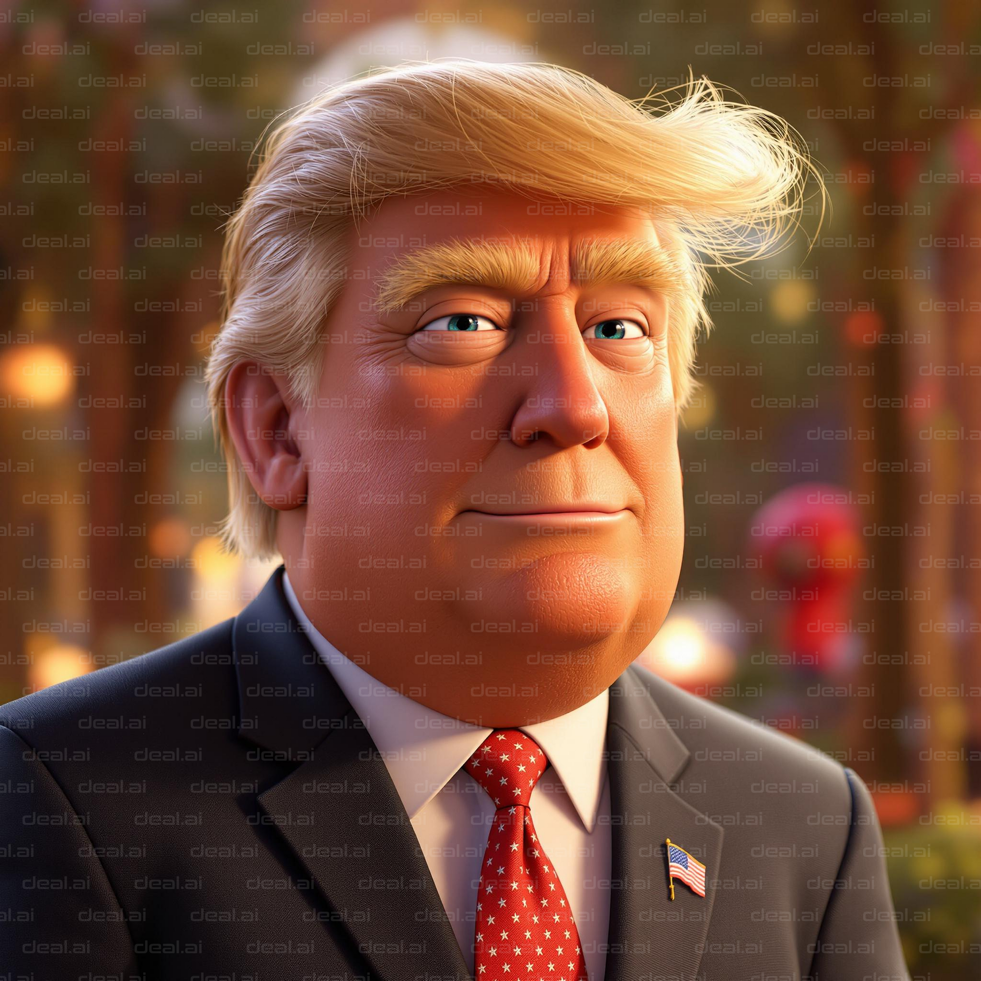 Animated Politician Character Illustration