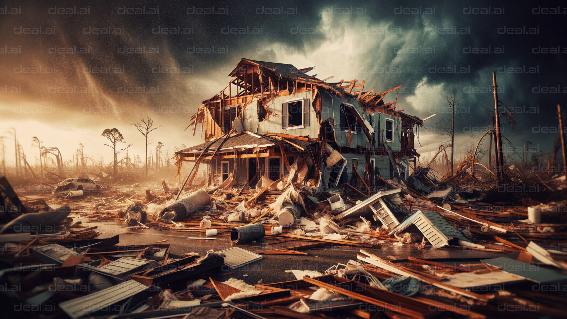 "Destruction in the Wake of a Storm"