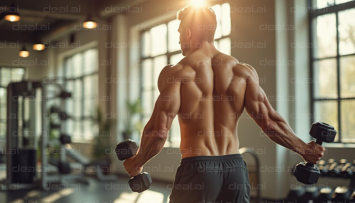 Back Workout in Sunlit Gym