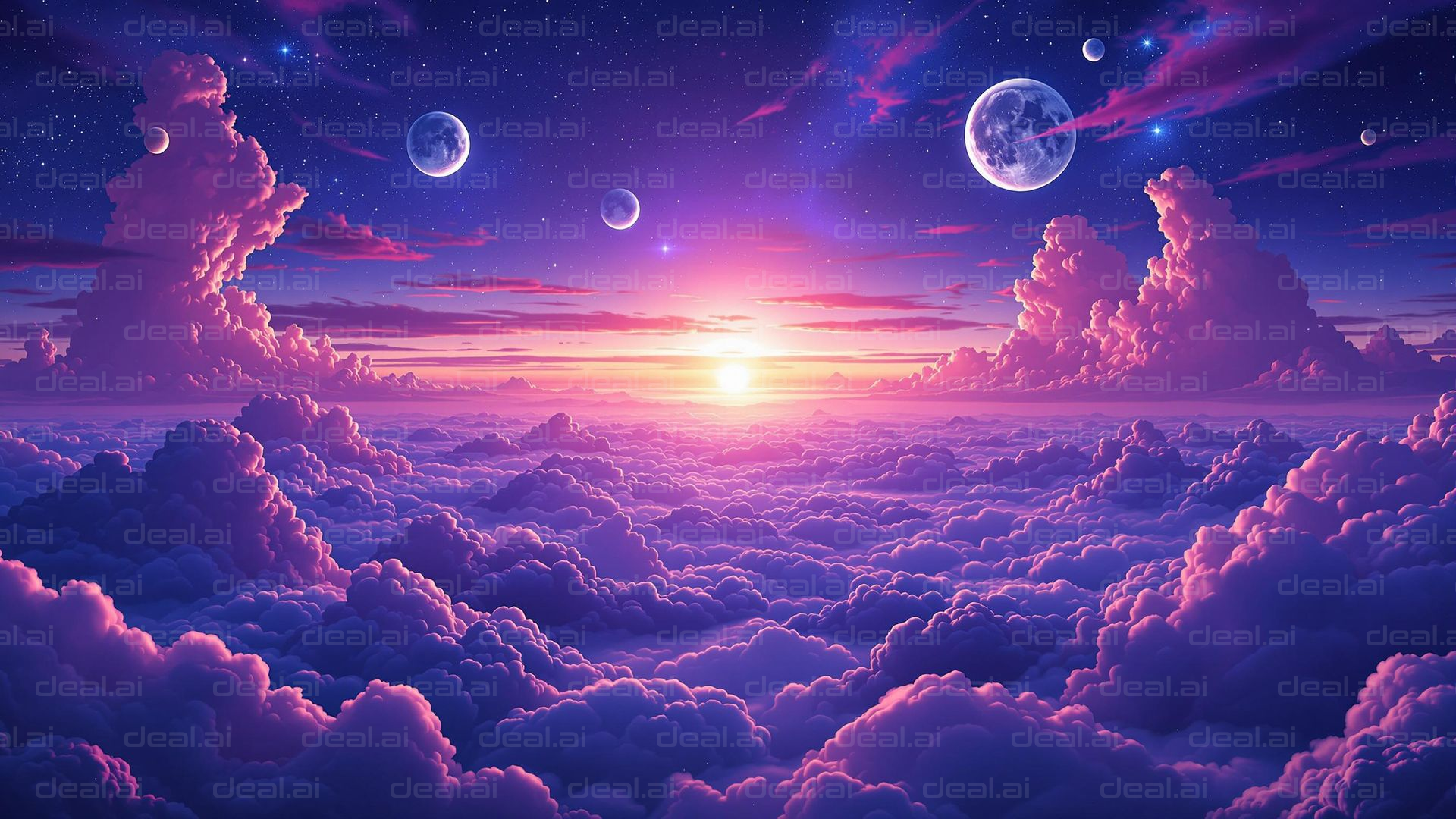 Celestial Dreamscape at Dawn