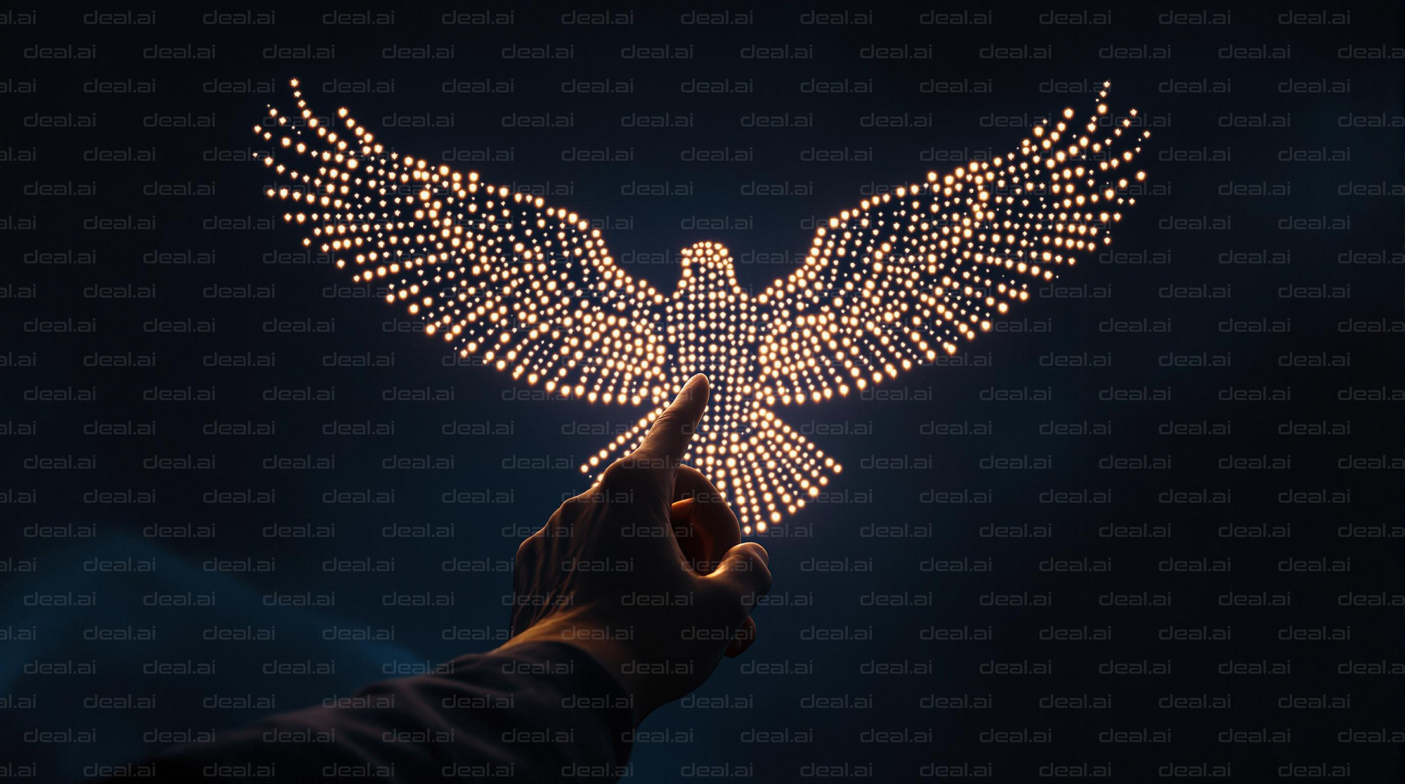 Touching a Light Bird in the Sky