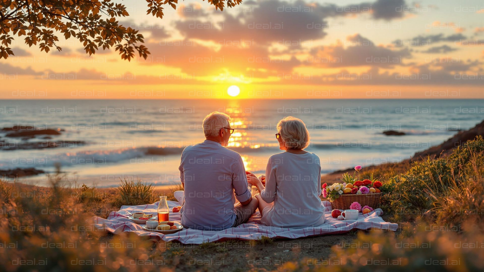 "Sunset Beach Picnic Bliss"