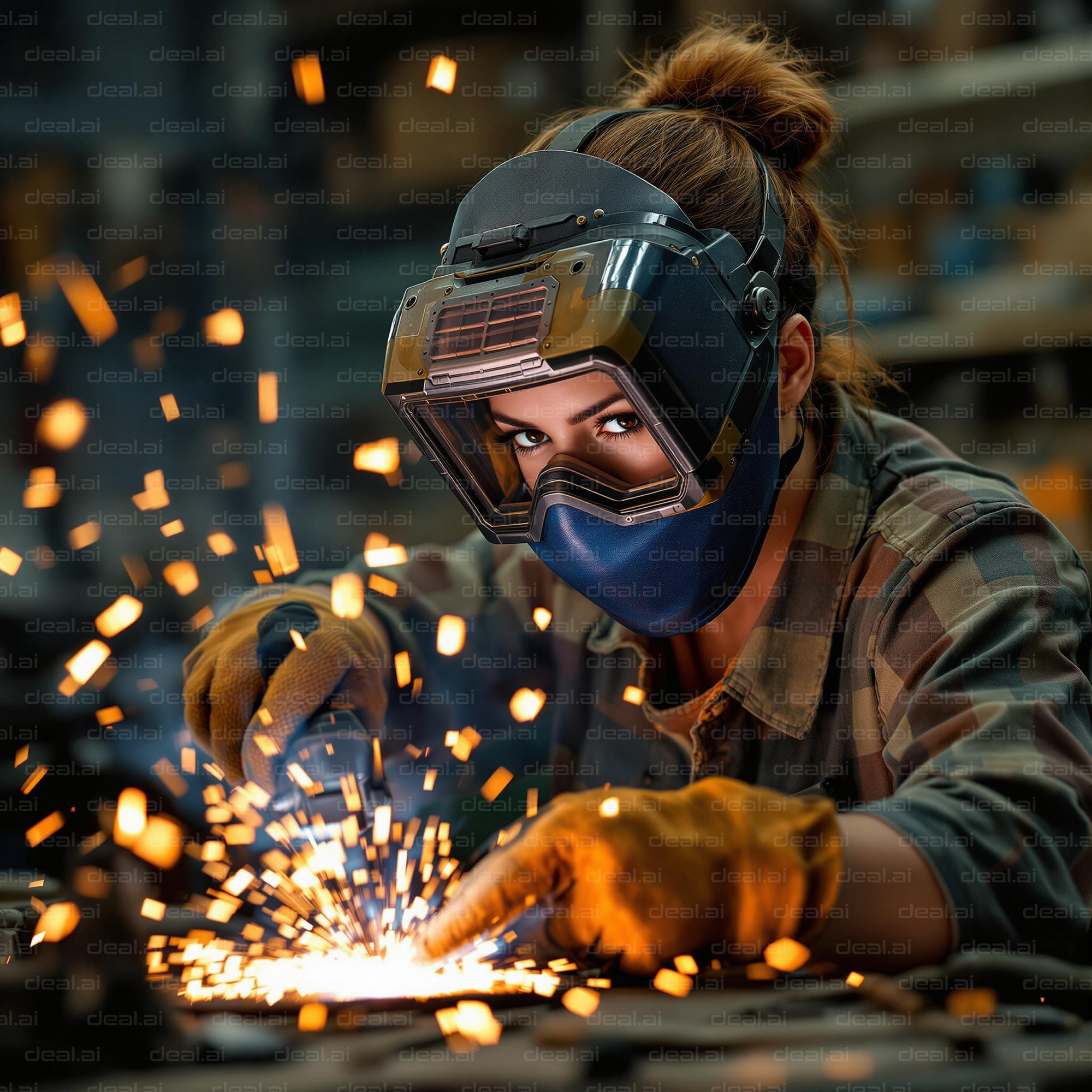 Focused Welder in Action