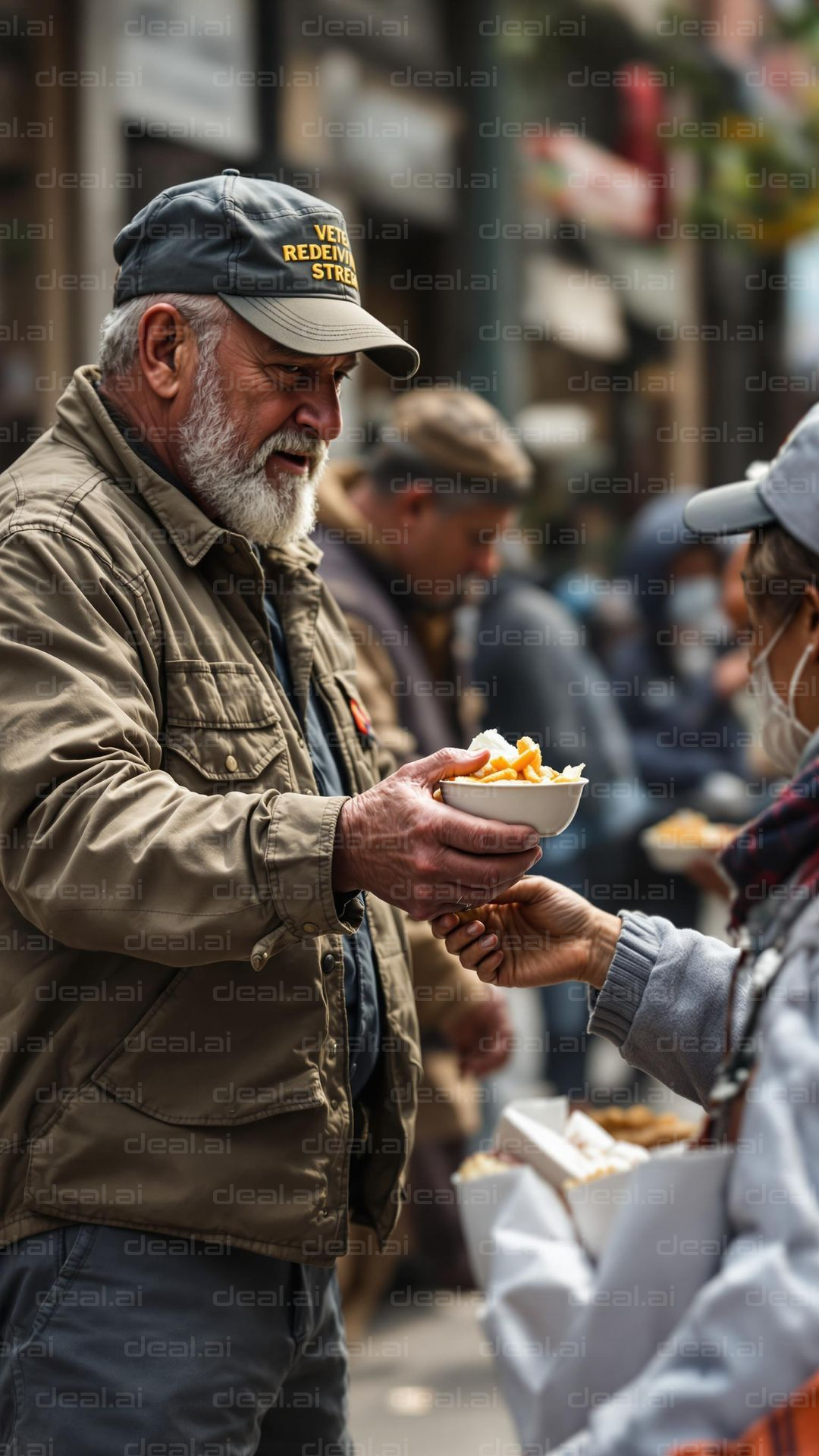 Sharing a Meal on the Streets