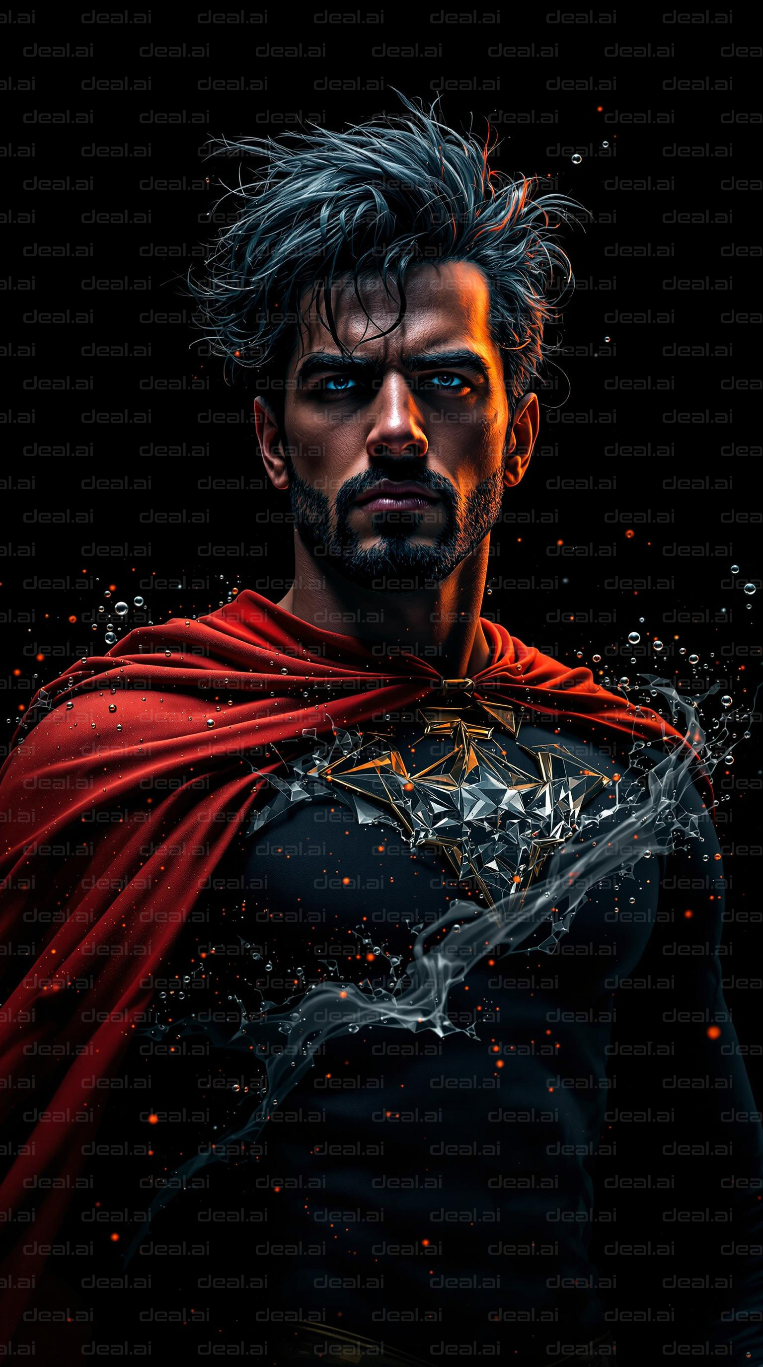 Heroic Portrait in Red Cape