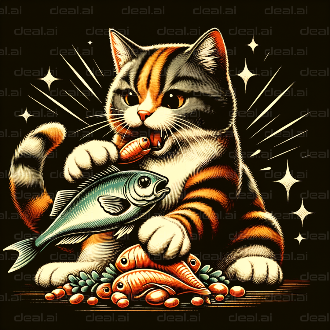 Hungry Cat's Fish Feast