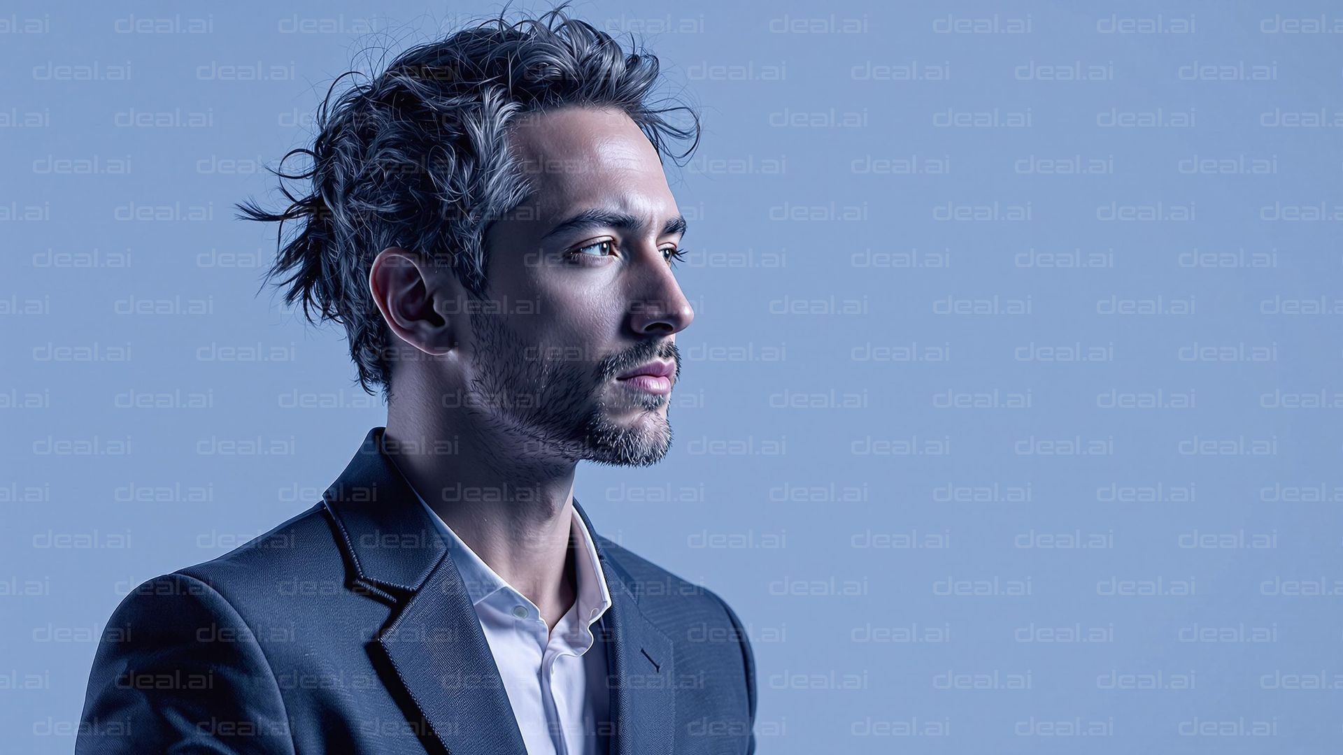 Profile of a Man in Suit