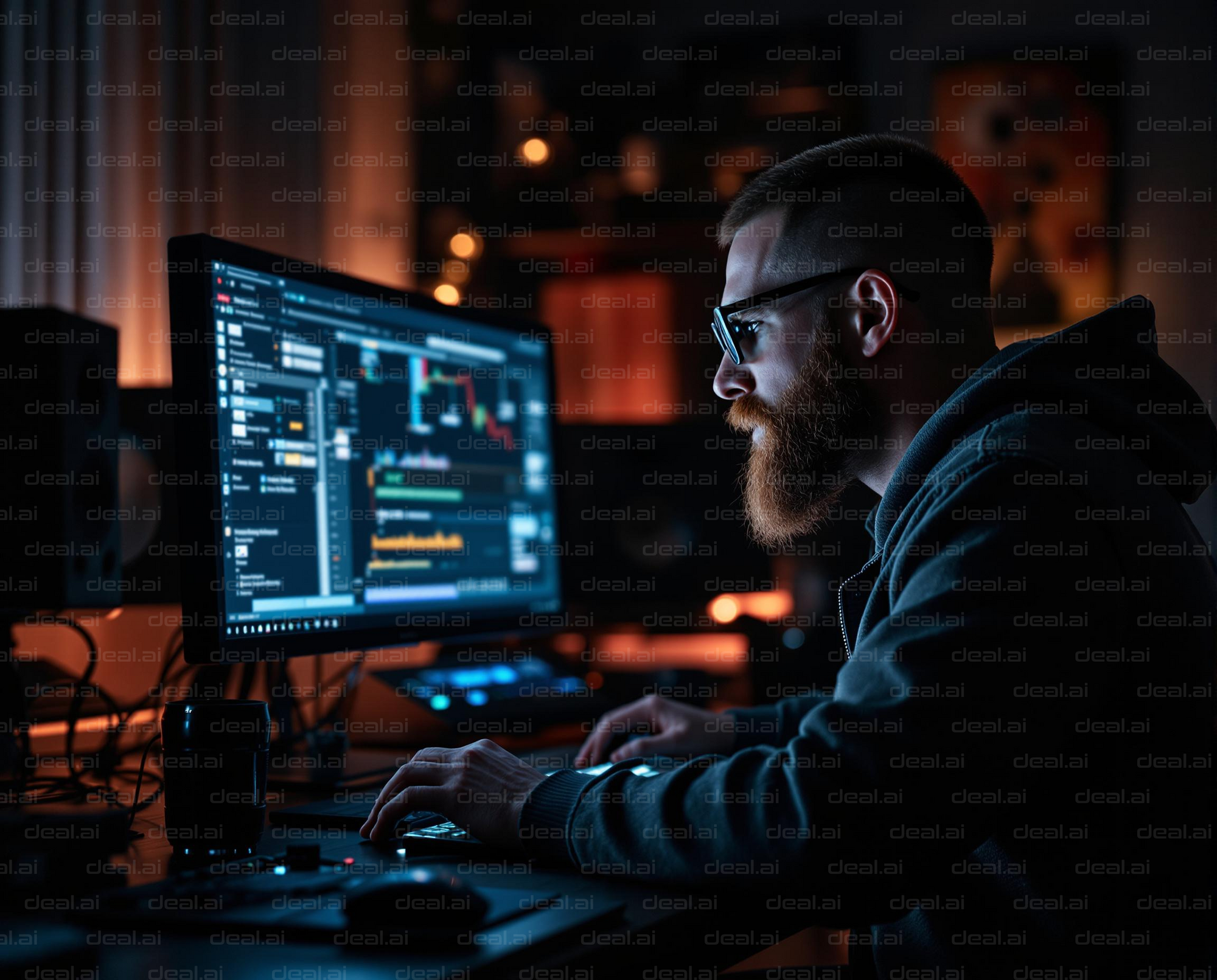 Focused Programmer at Work