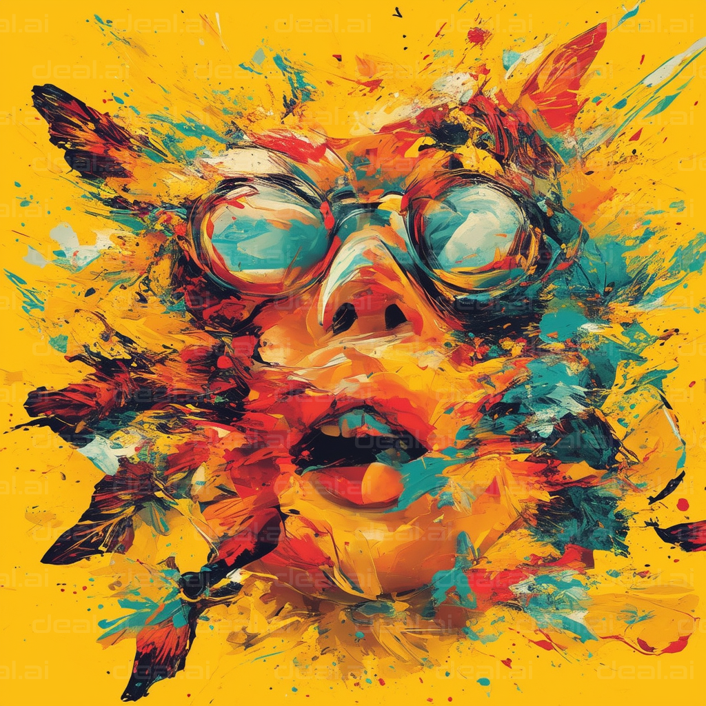 "Explosive Color Portrait"