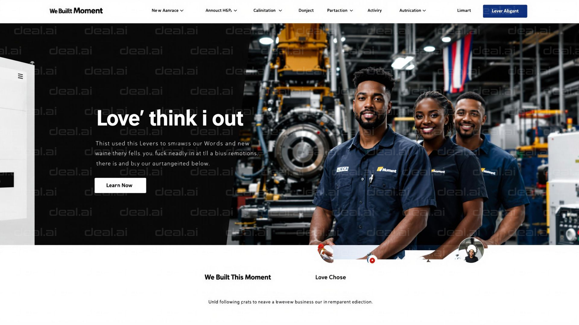 "Team in Factory Setting"