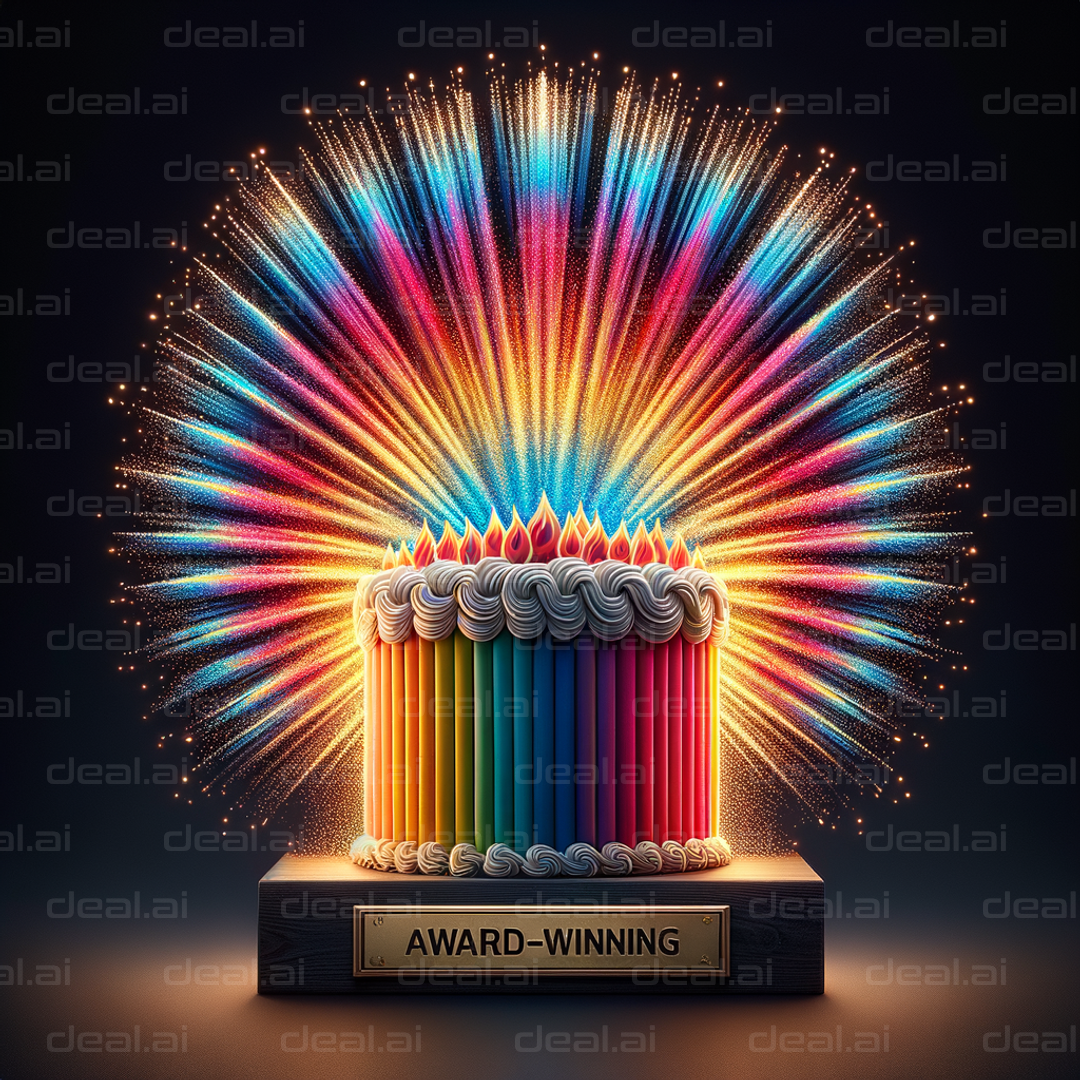 "Award-Winning Rainbow Cake Celebration"