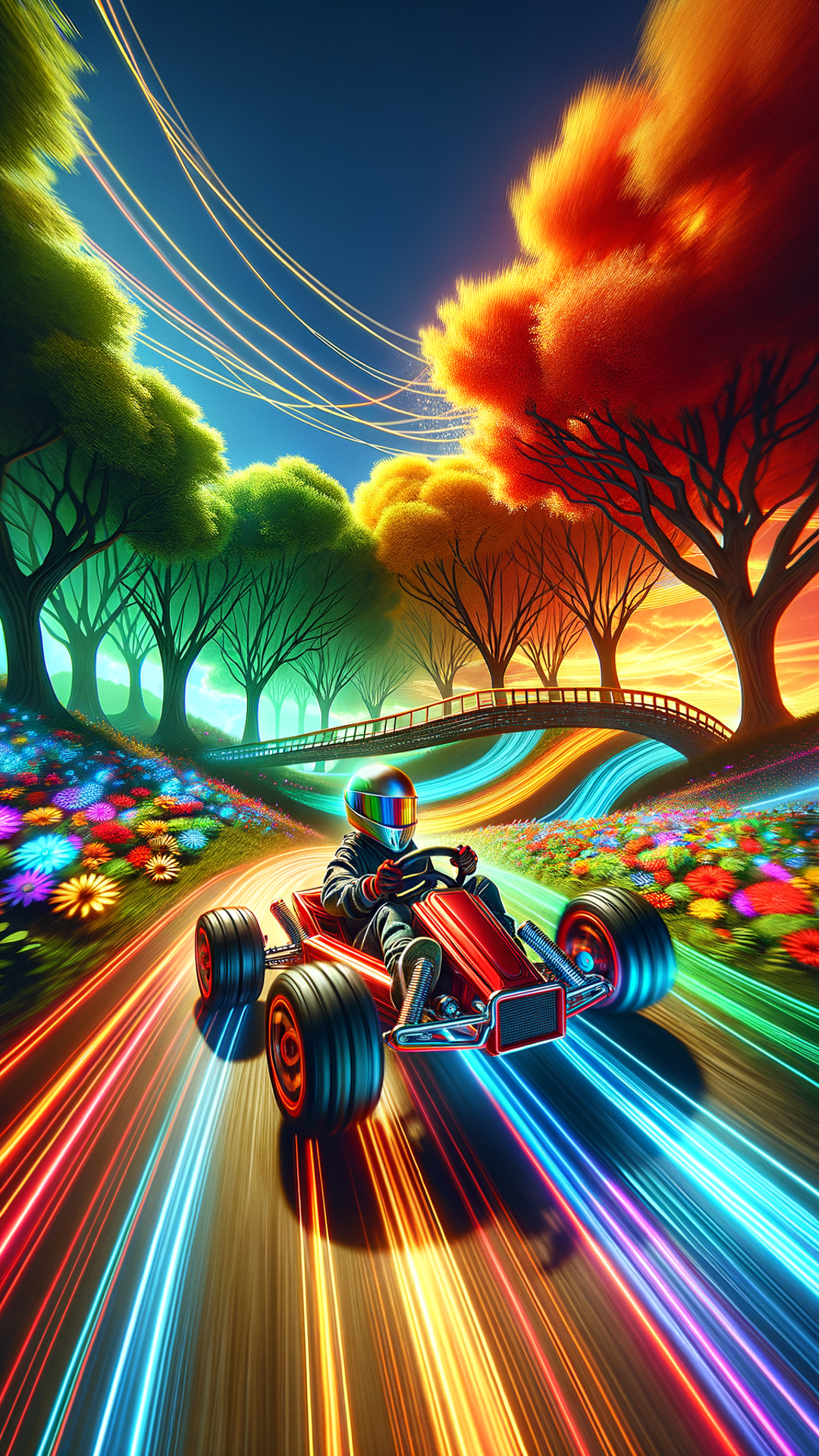 "Vibrant Go-Kart Adventure"