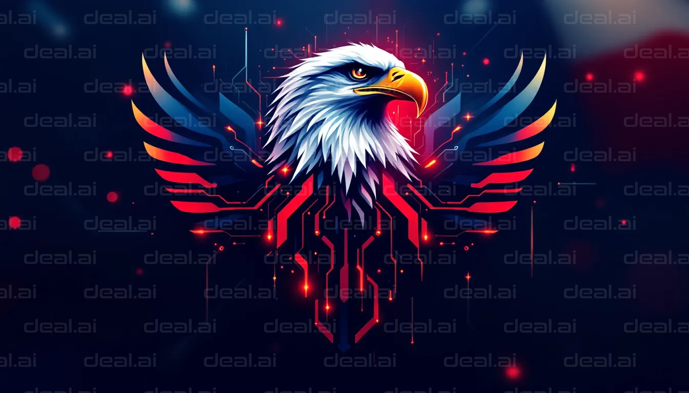 "Cyber Eagle in Flight"