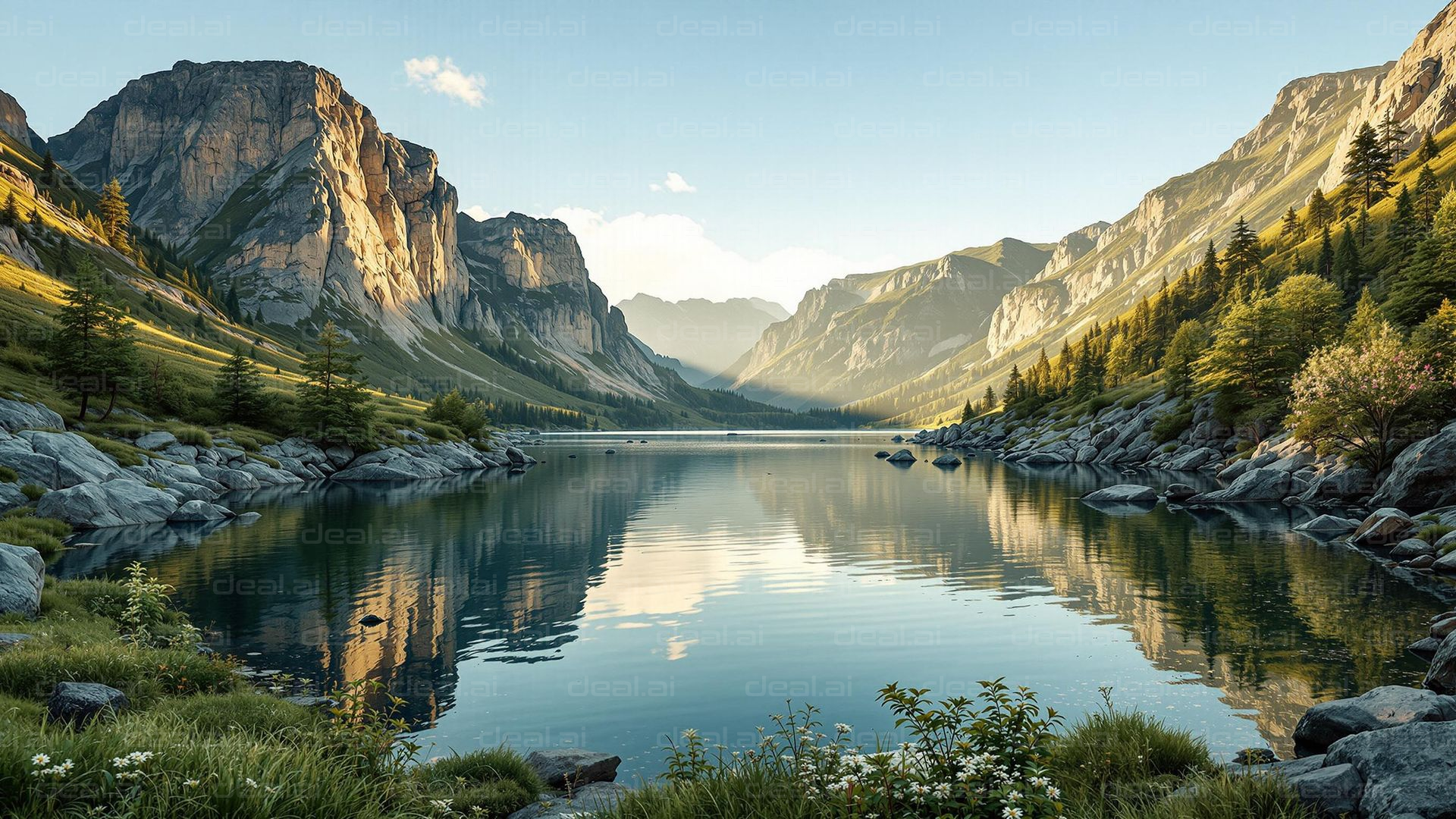 Tranquil Mountain Reflection