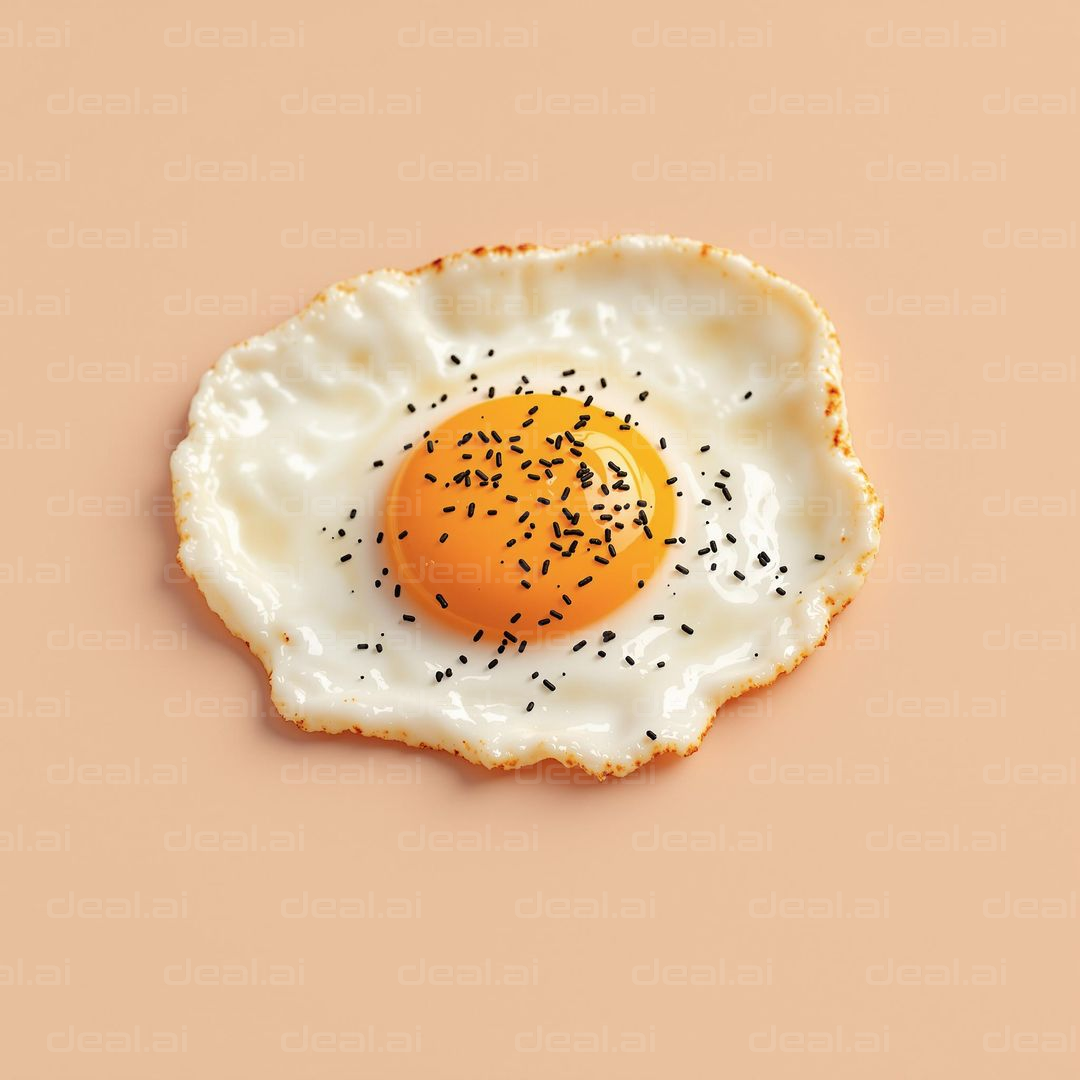 Sunny Side Up with Sesame Seeds