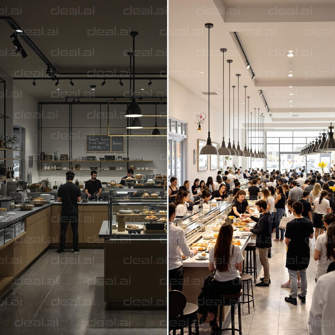 "Bakery: From Quiet to Busy"