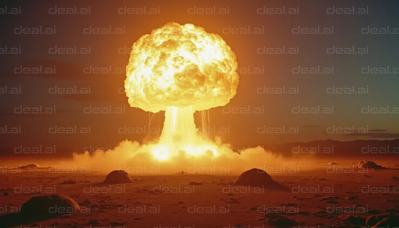 Nuclear Explosion at Sunset